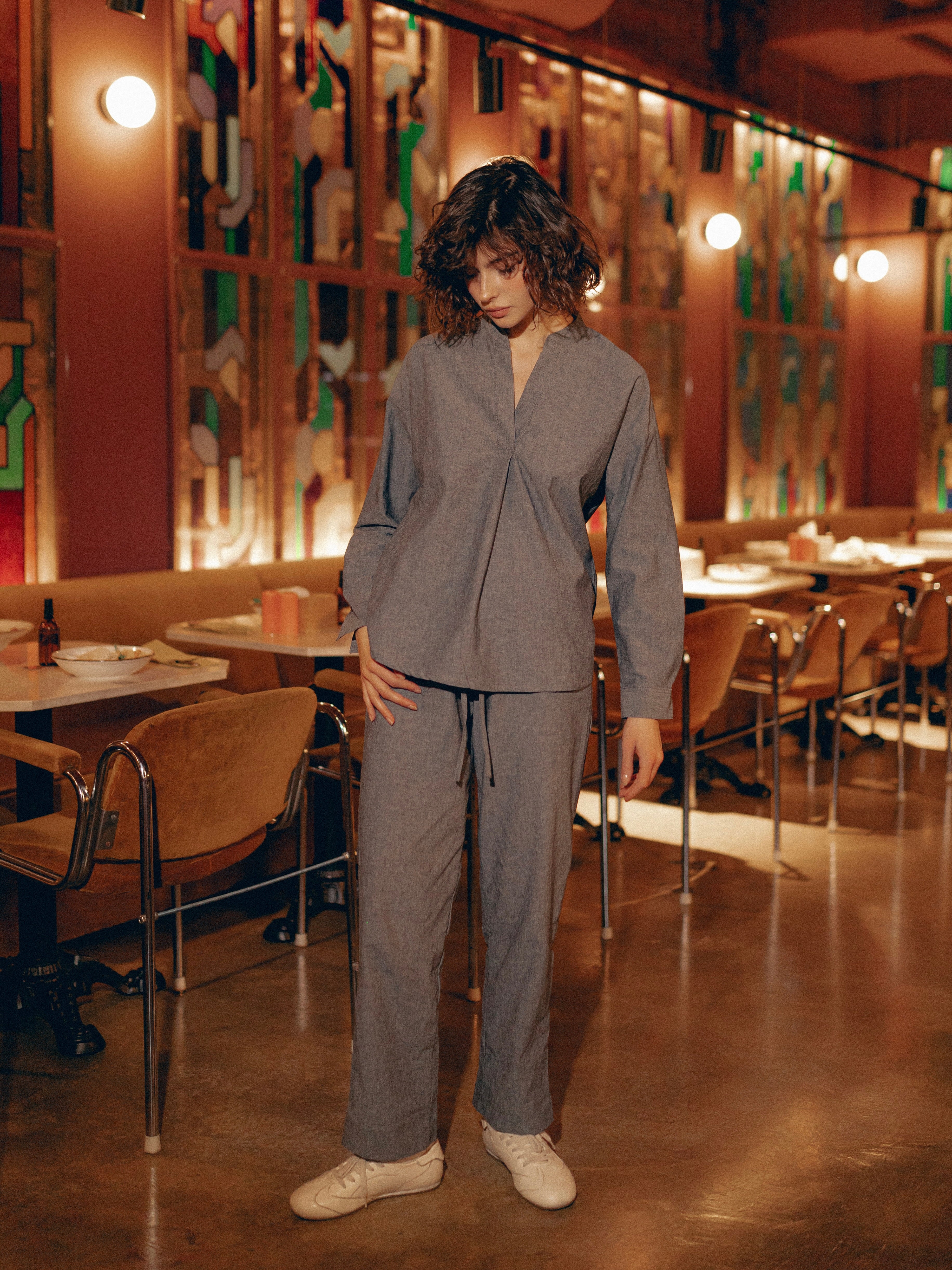 Піжама жіноча з вареної бавовни Silver