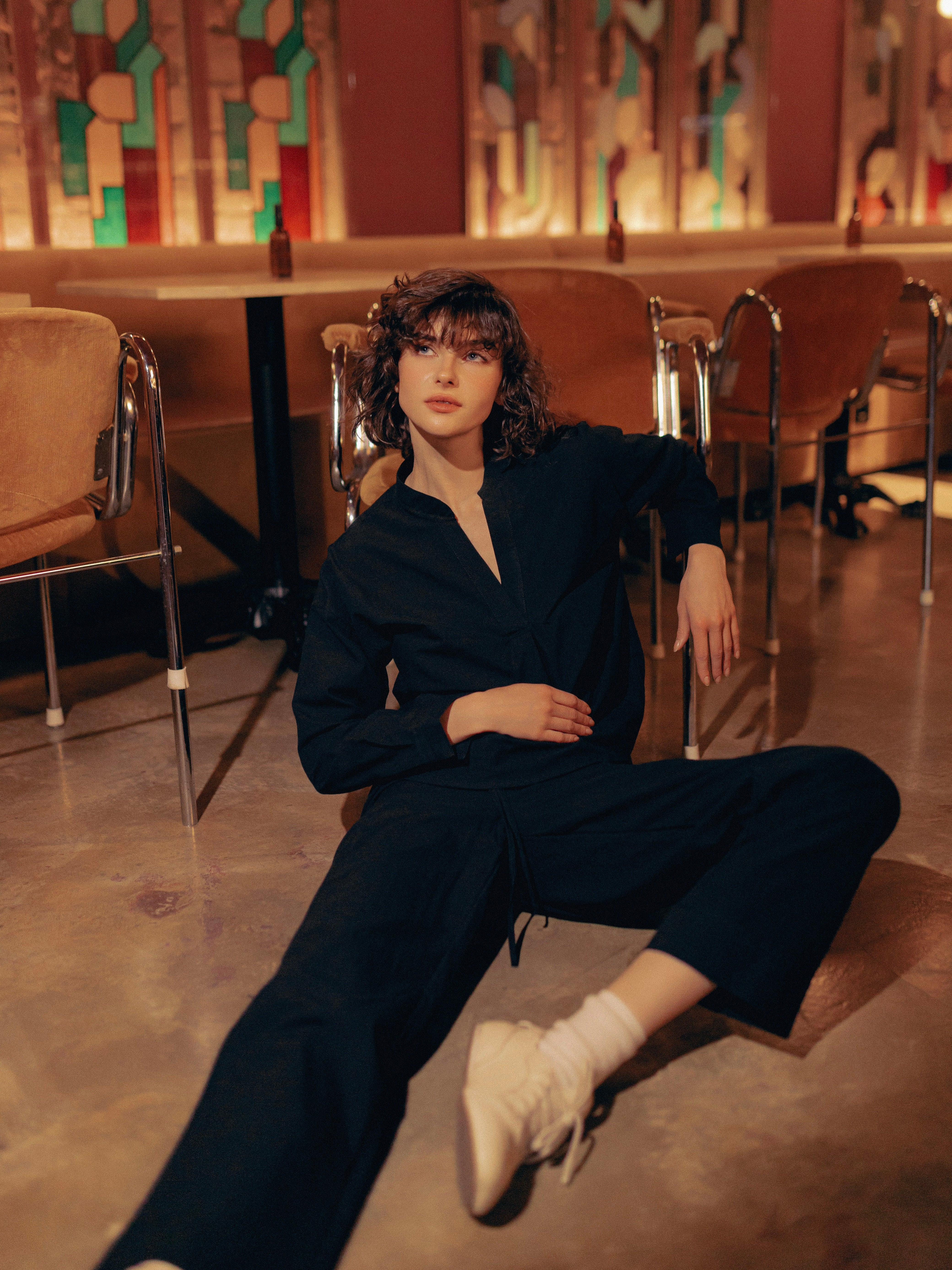 Піжама жіноча з вареної бавовни Black