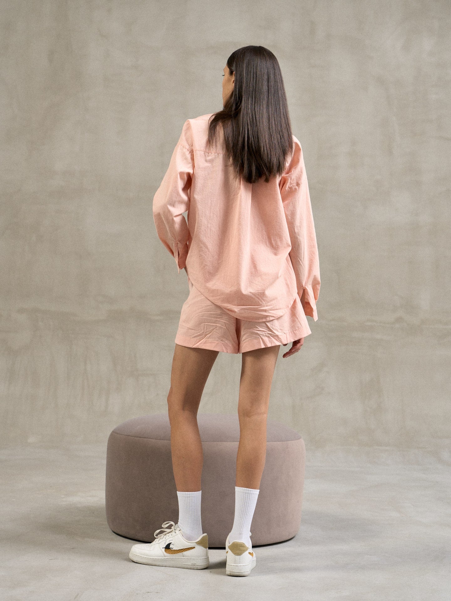 Піжама жіноча з шортами та сорочкою Leglo Apricot