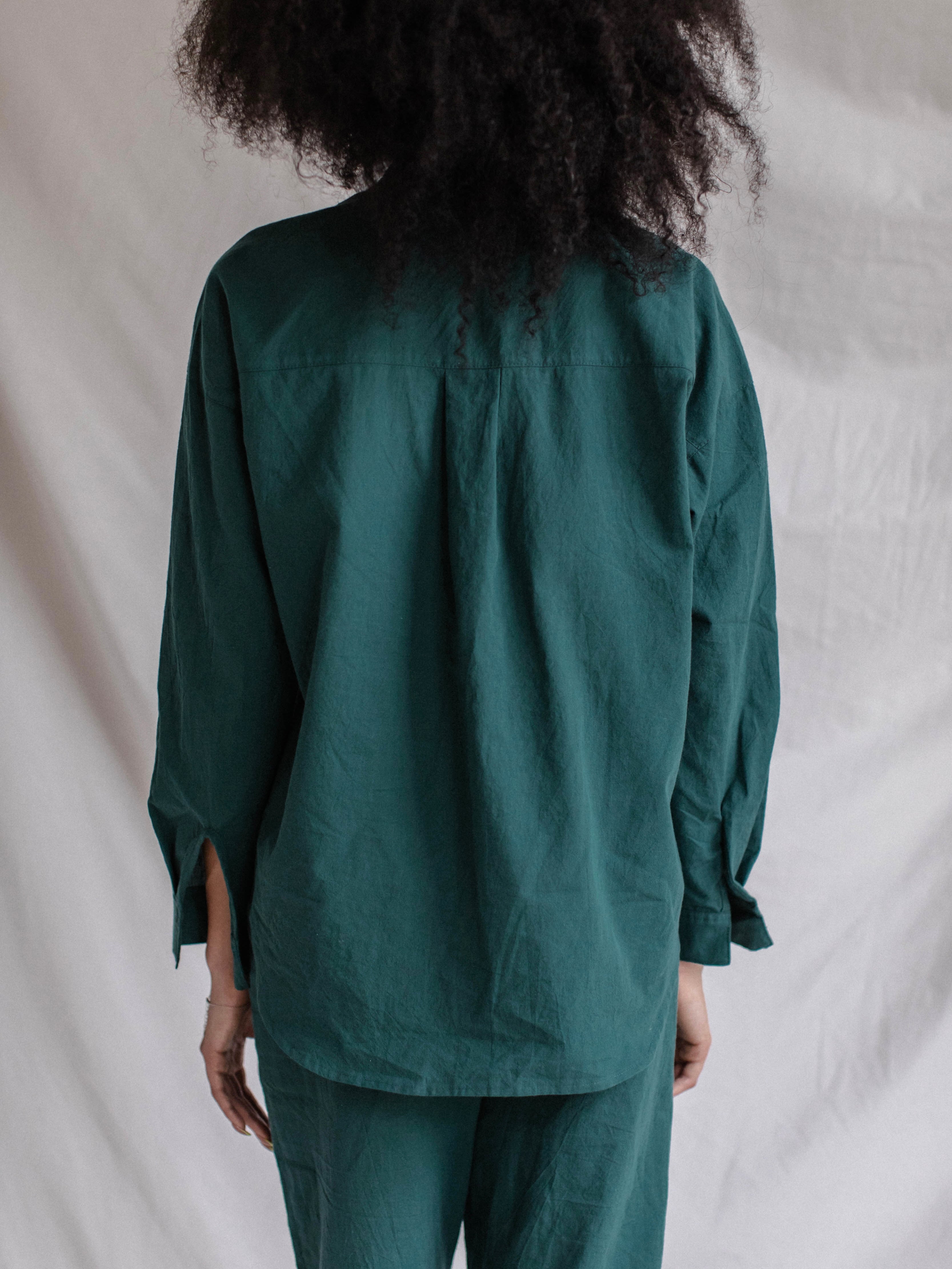 Сорочка жіноча з вареної бавовни Leglo Smaragd