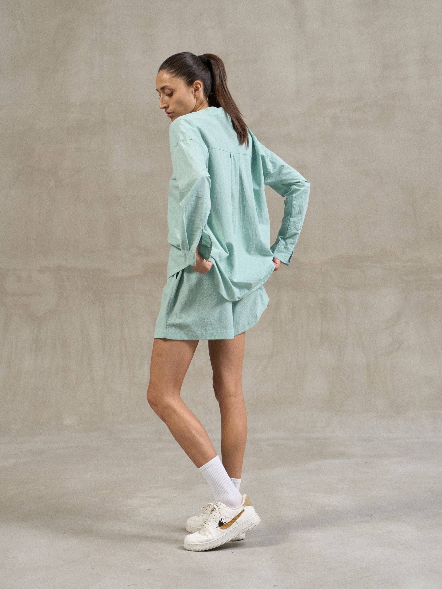 Піжама жіноча з шортами та сорочкою Leglo Ocean