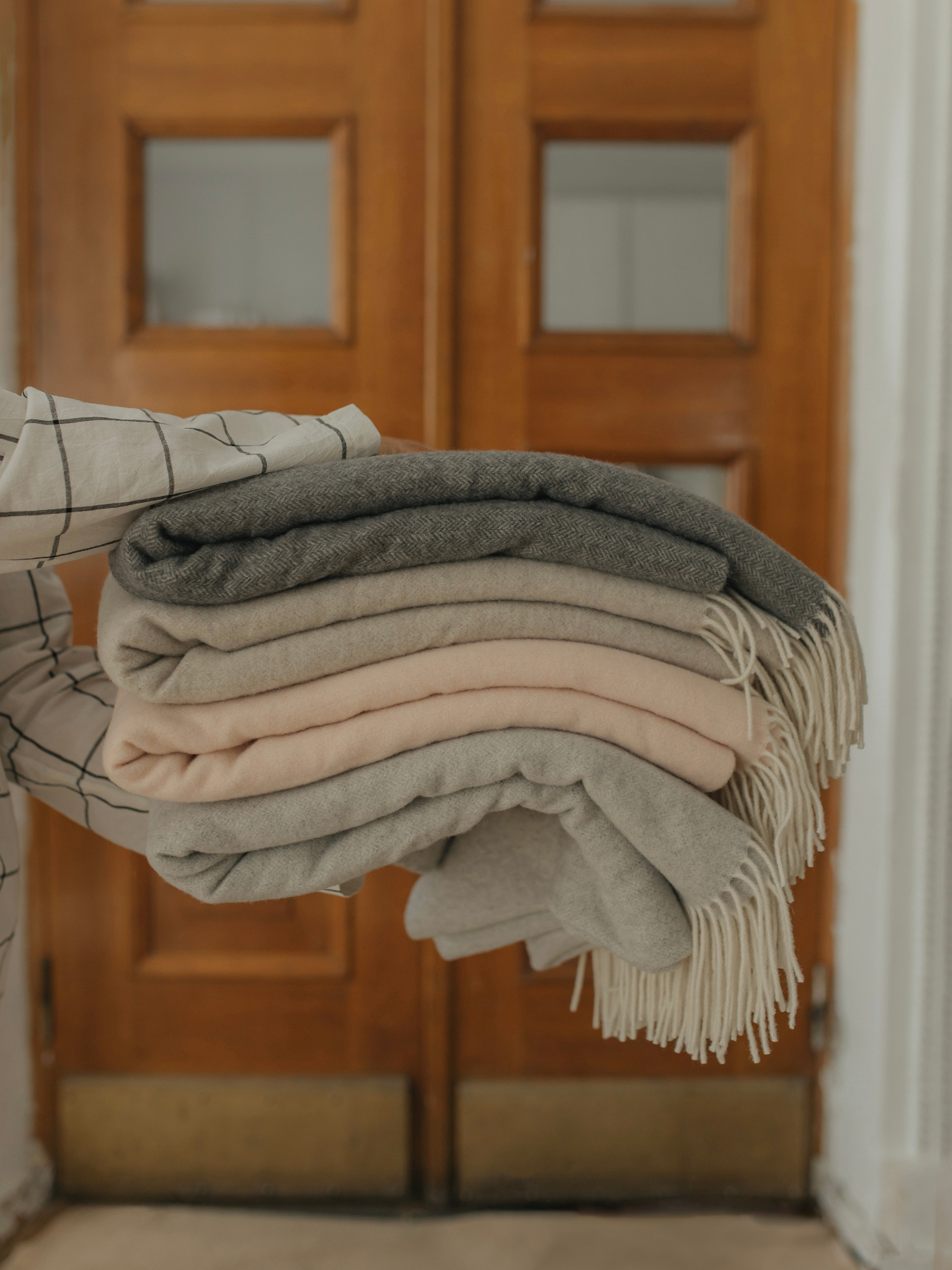 Кашеміровий плед Leglo Merino (світло-коричневий)