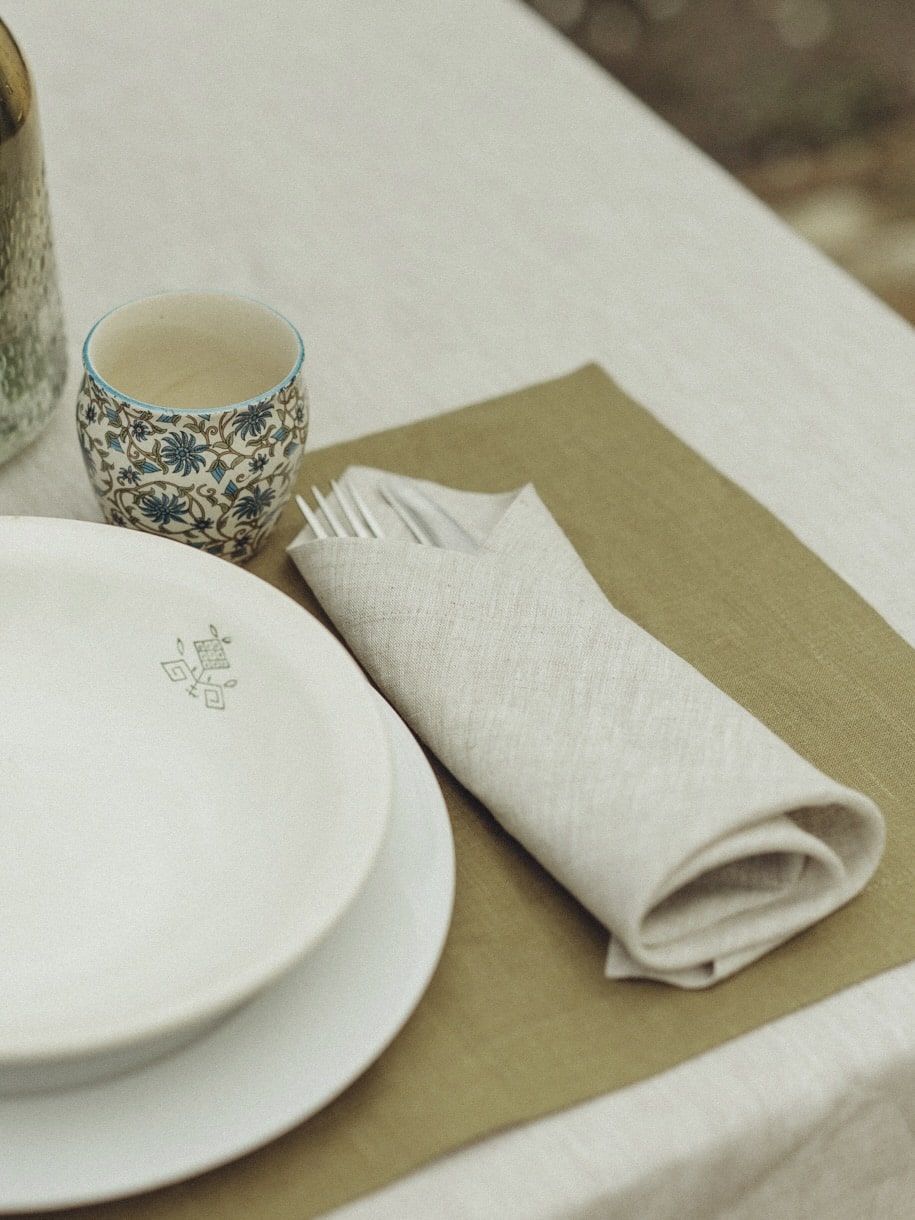 Серветка з вареного льону Ivory