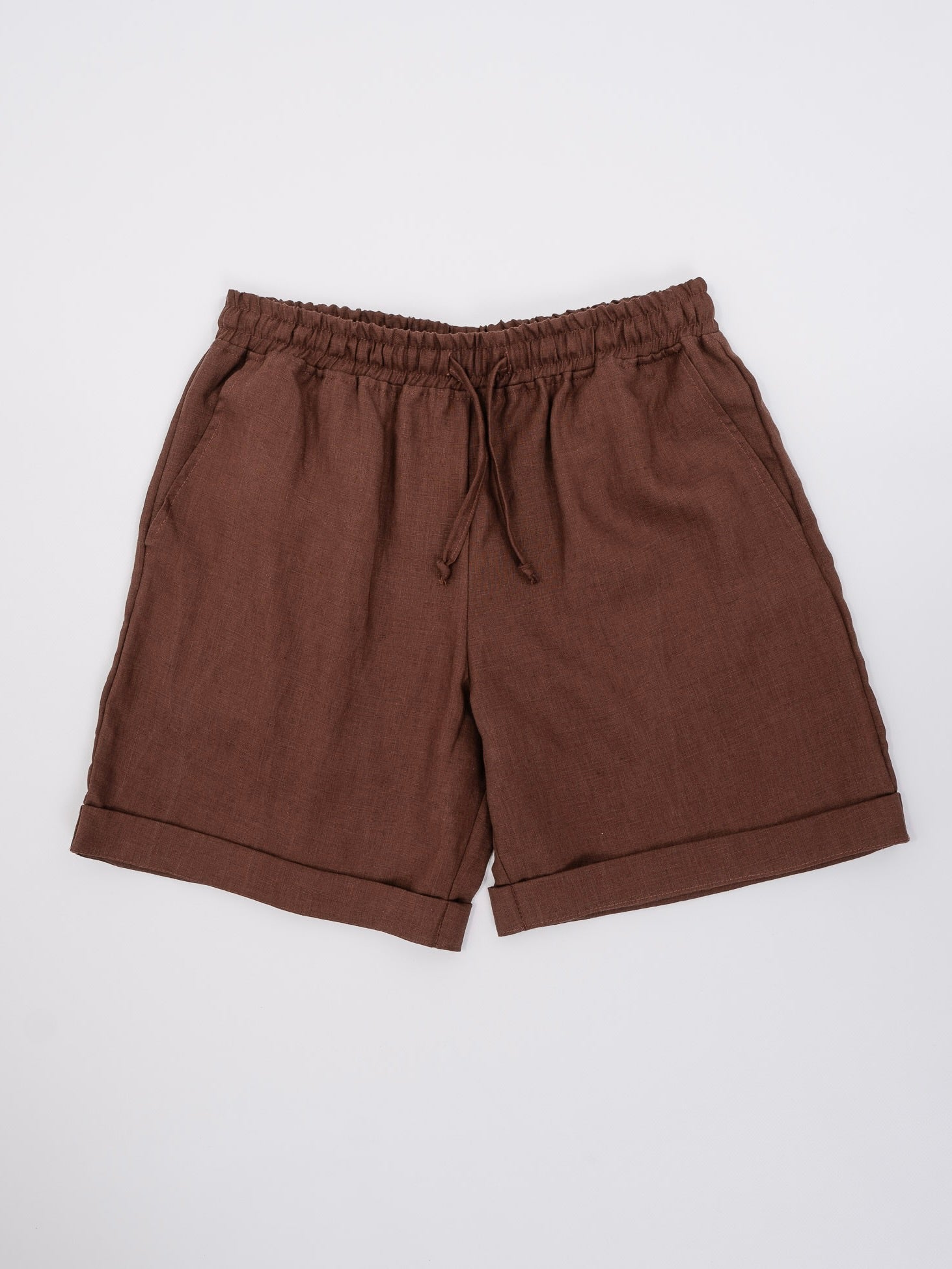 Чоловічі шорти з вареного льону Leglo Wine