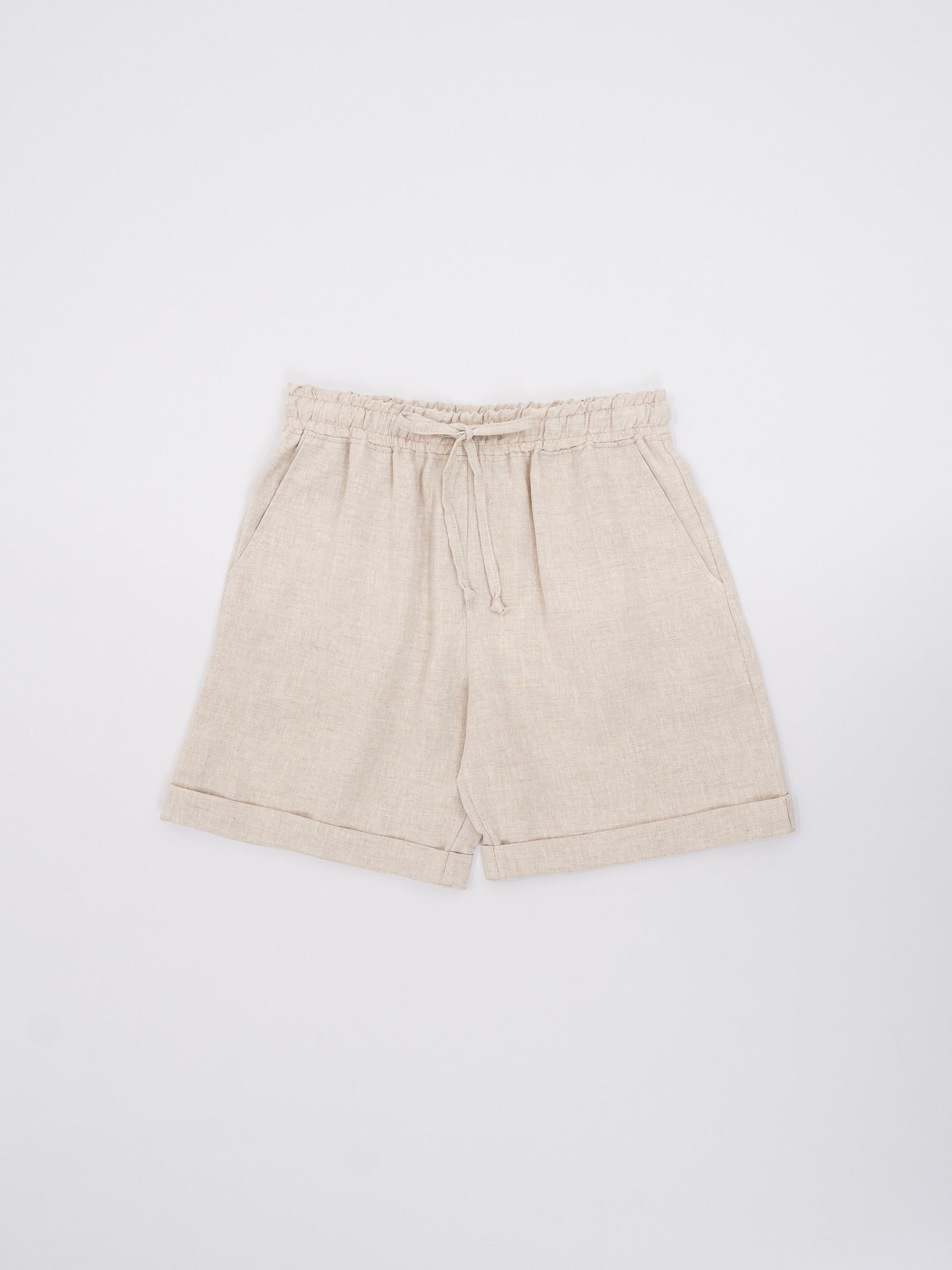 Чоловічі шорти з вареного льону Leglo Ivory