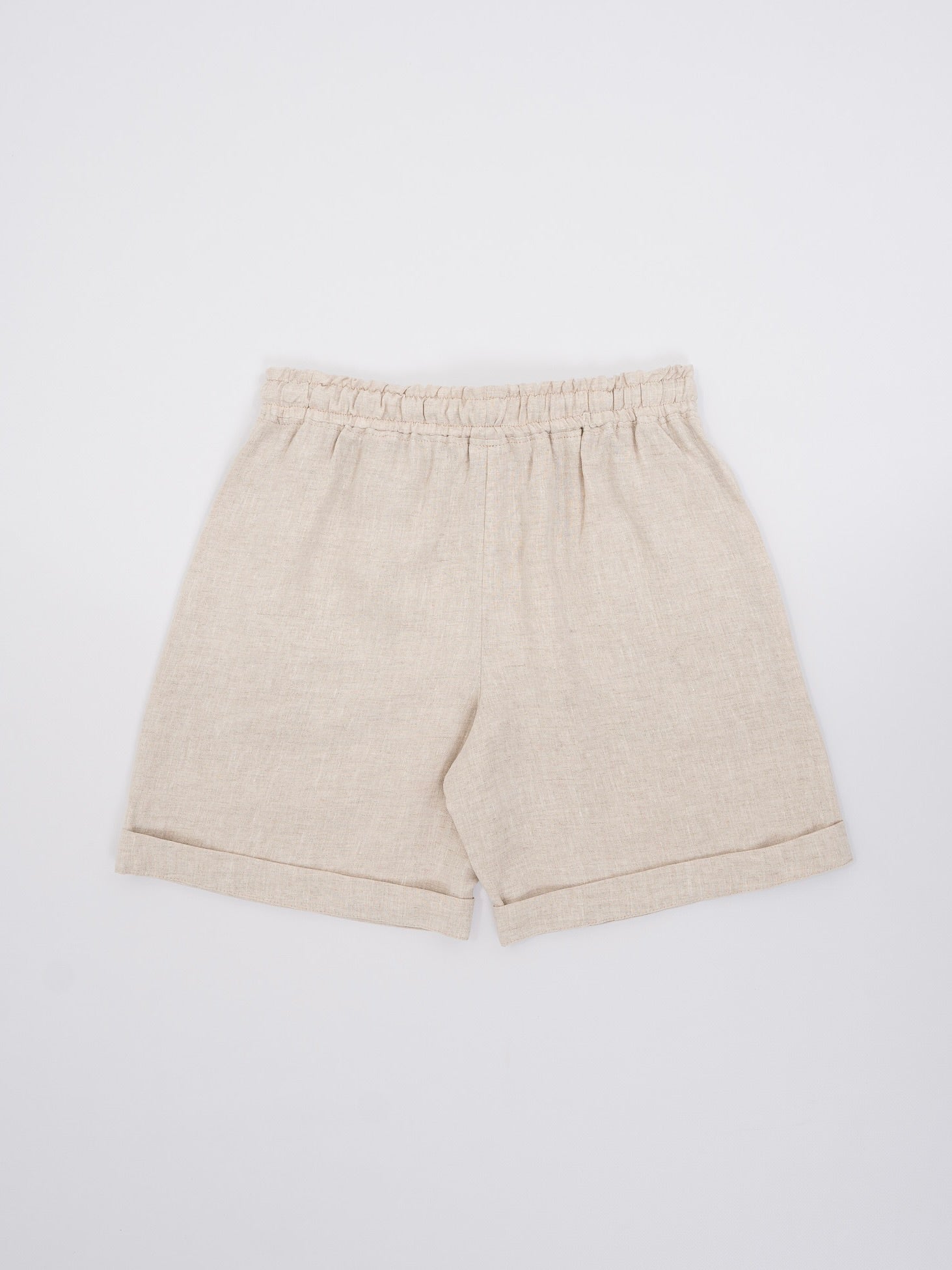 Чоловічі шорти з вареного льону Leglo Ivory