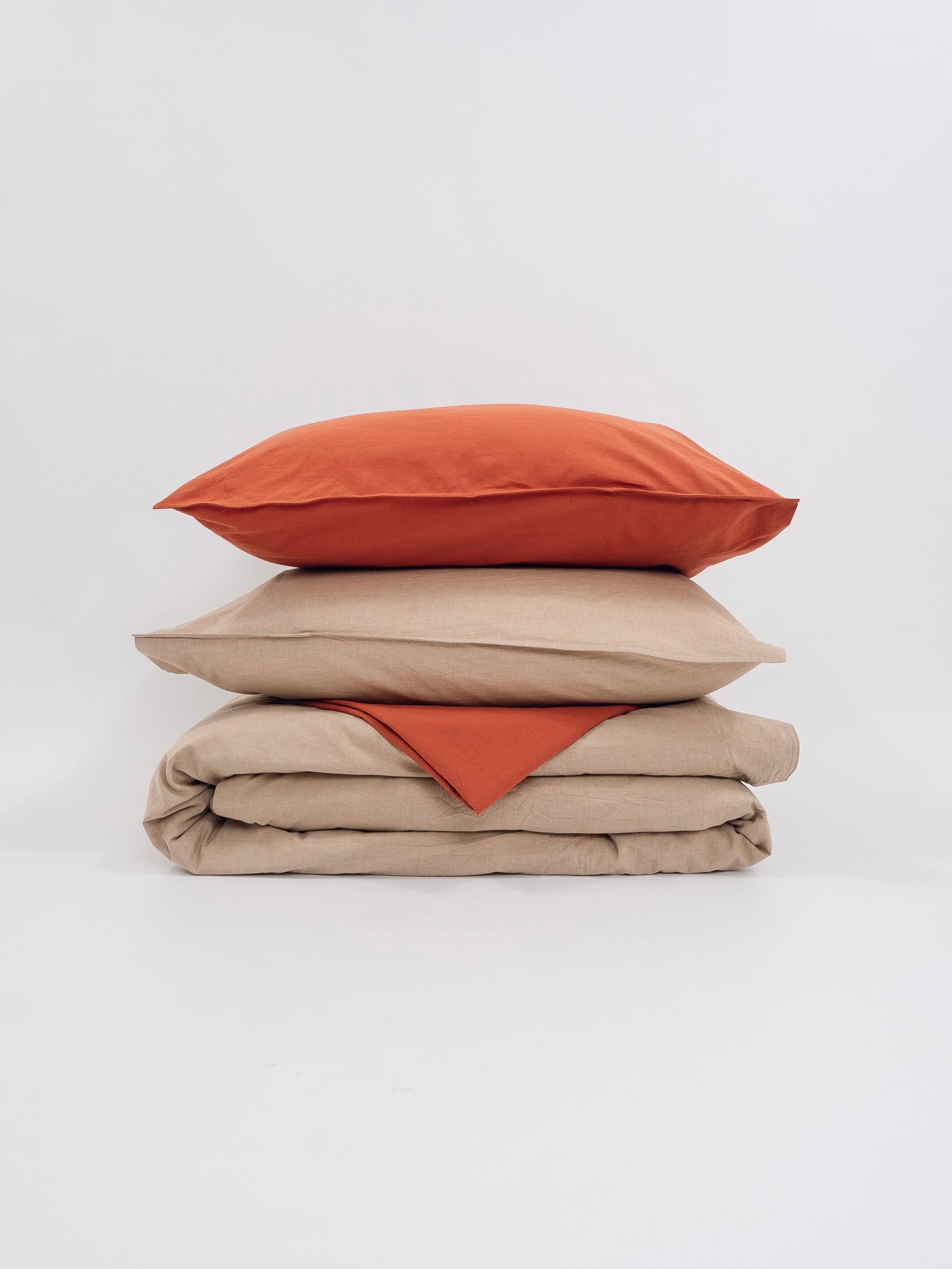 Комплект білизни з вареної бавовни Leglo Mix Almond-Terra