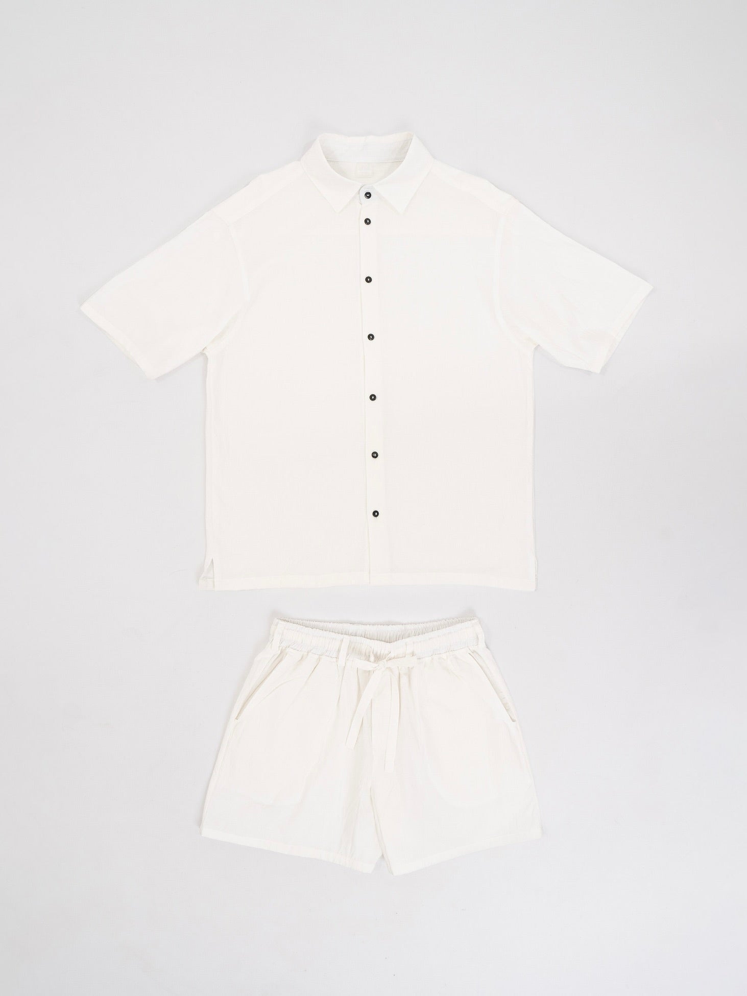 Чоловічий літній костюм з вареної бавовни Creme