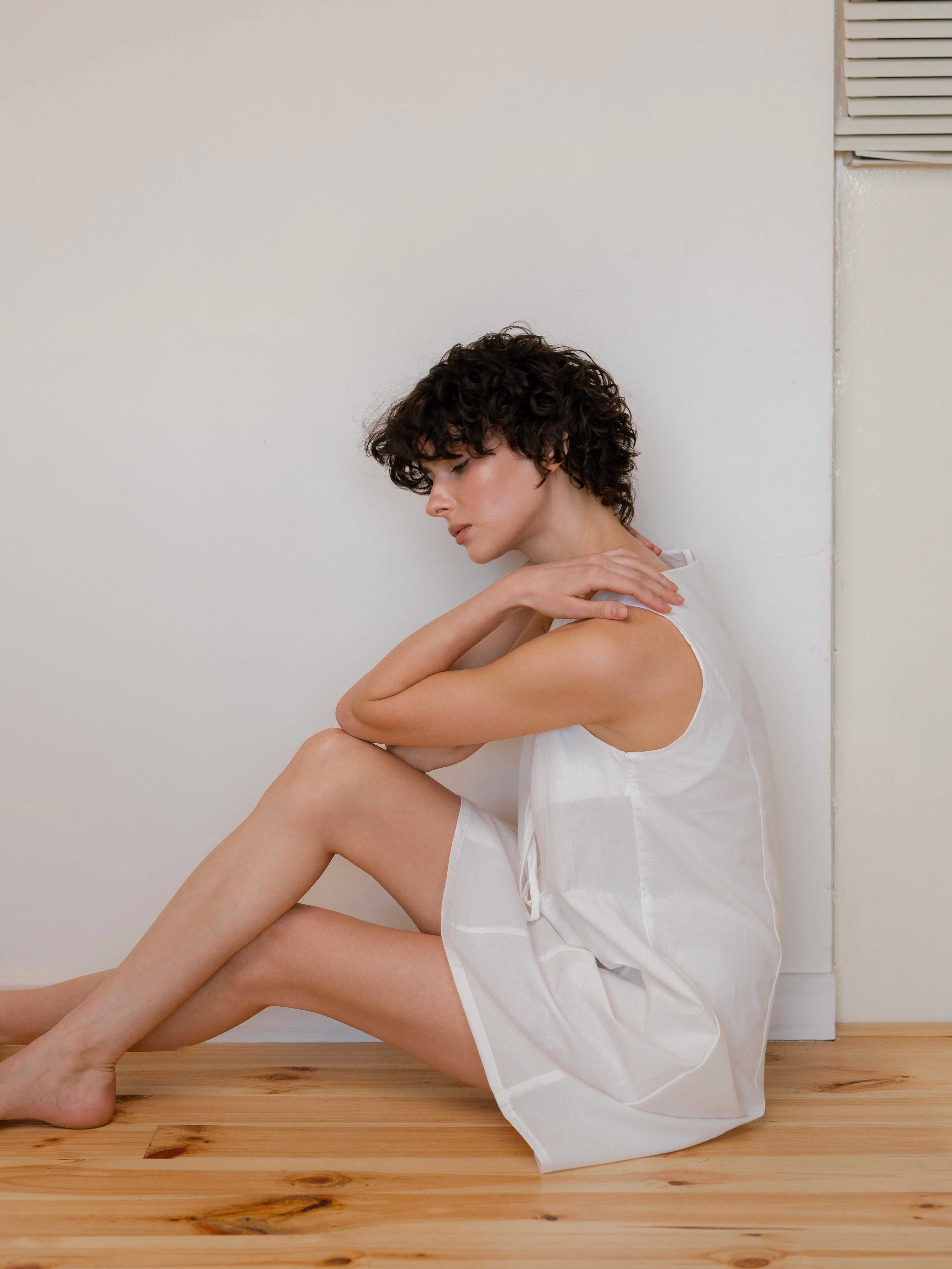 Сукня з вареної бавовни Leglo Creme