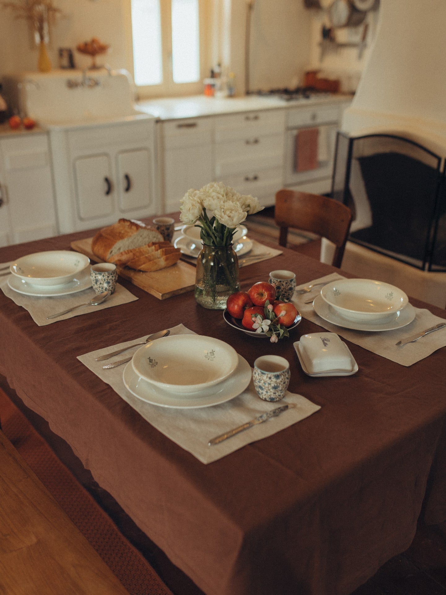 Скатертина з вареного льону Leglo Wine