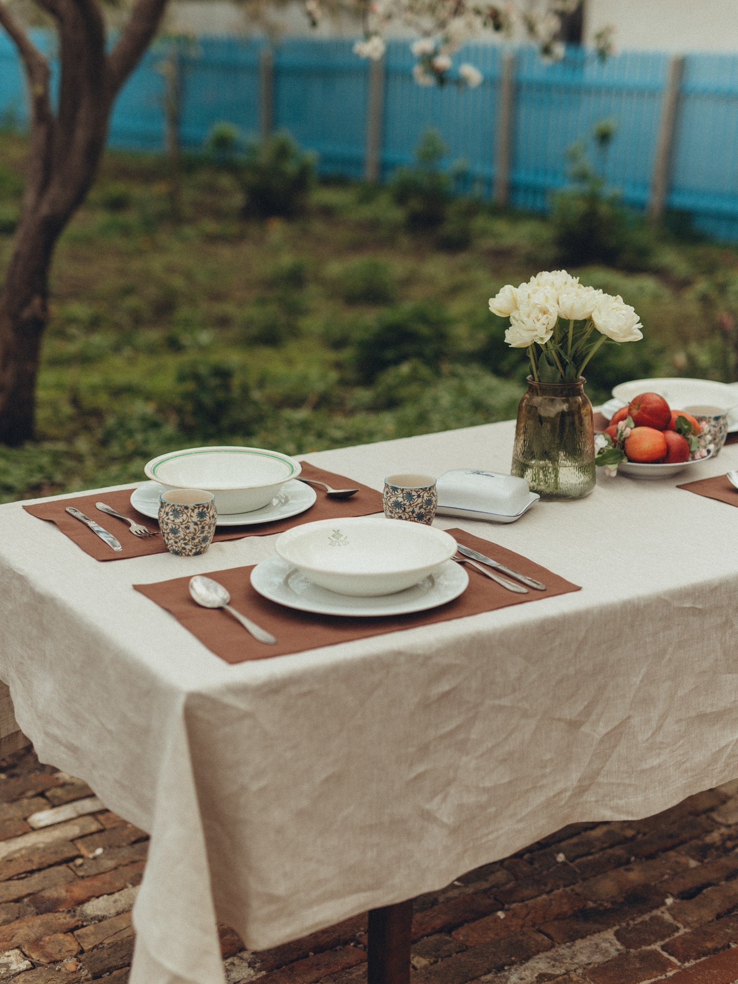 Скатертина з вареного льону Leglo Ivory