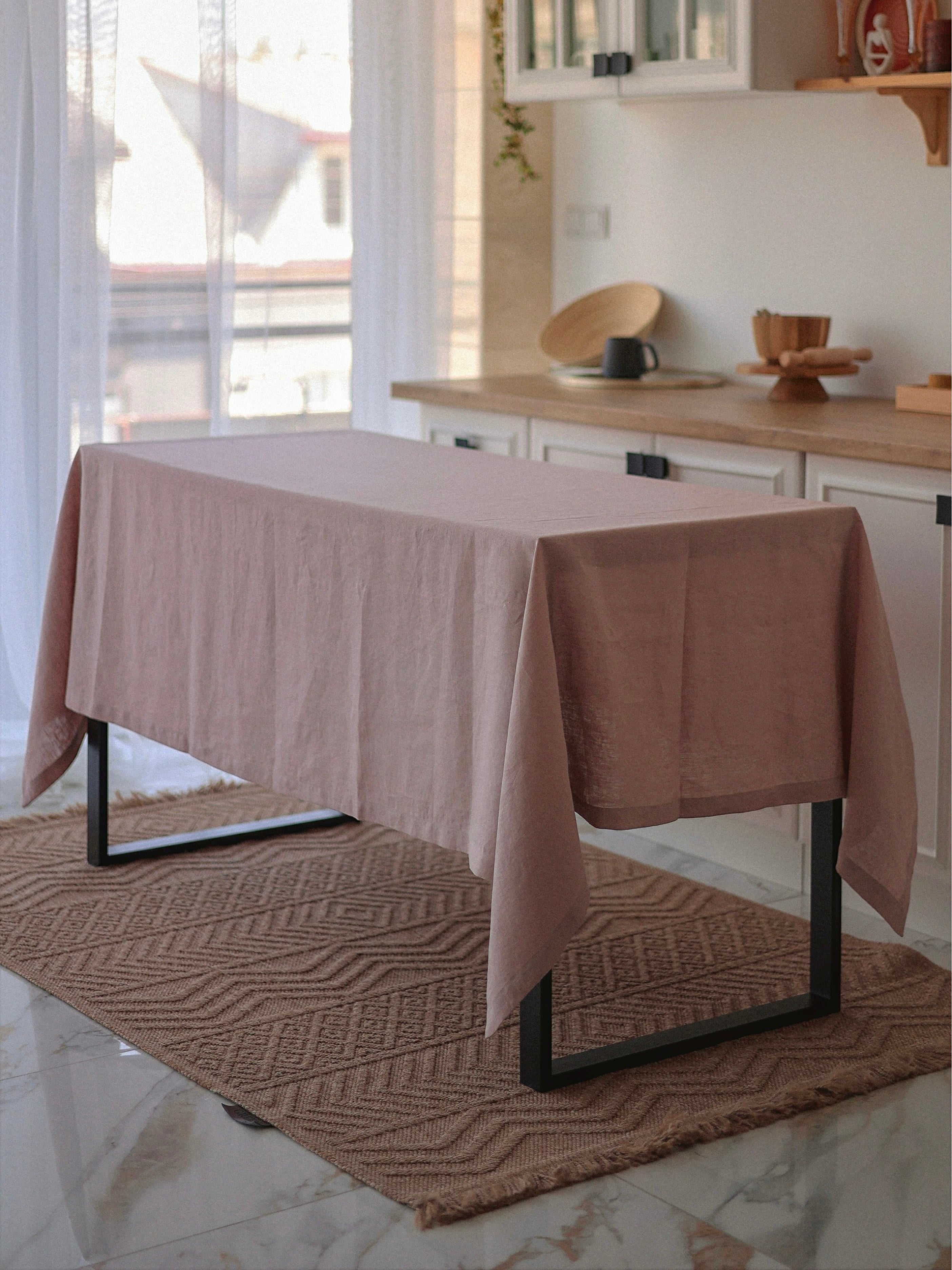 Скатертина з вареного льону Leglo Lace