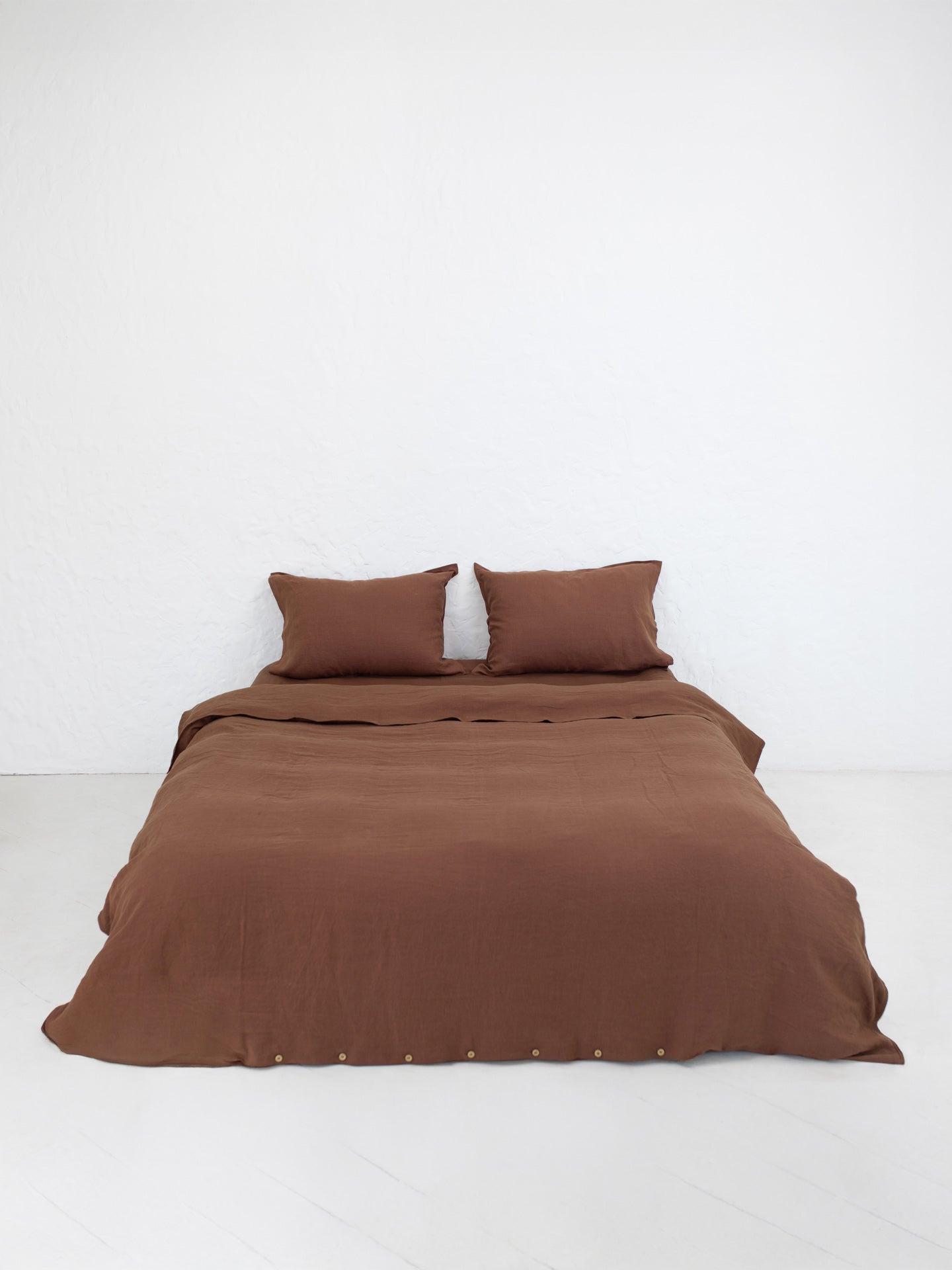 Комплект білизни з вареного льону Leglo Wine