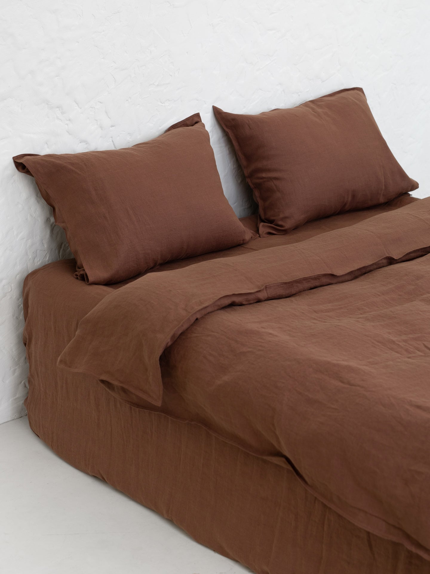 Комплект білизни з вареного льону Leglo Wine