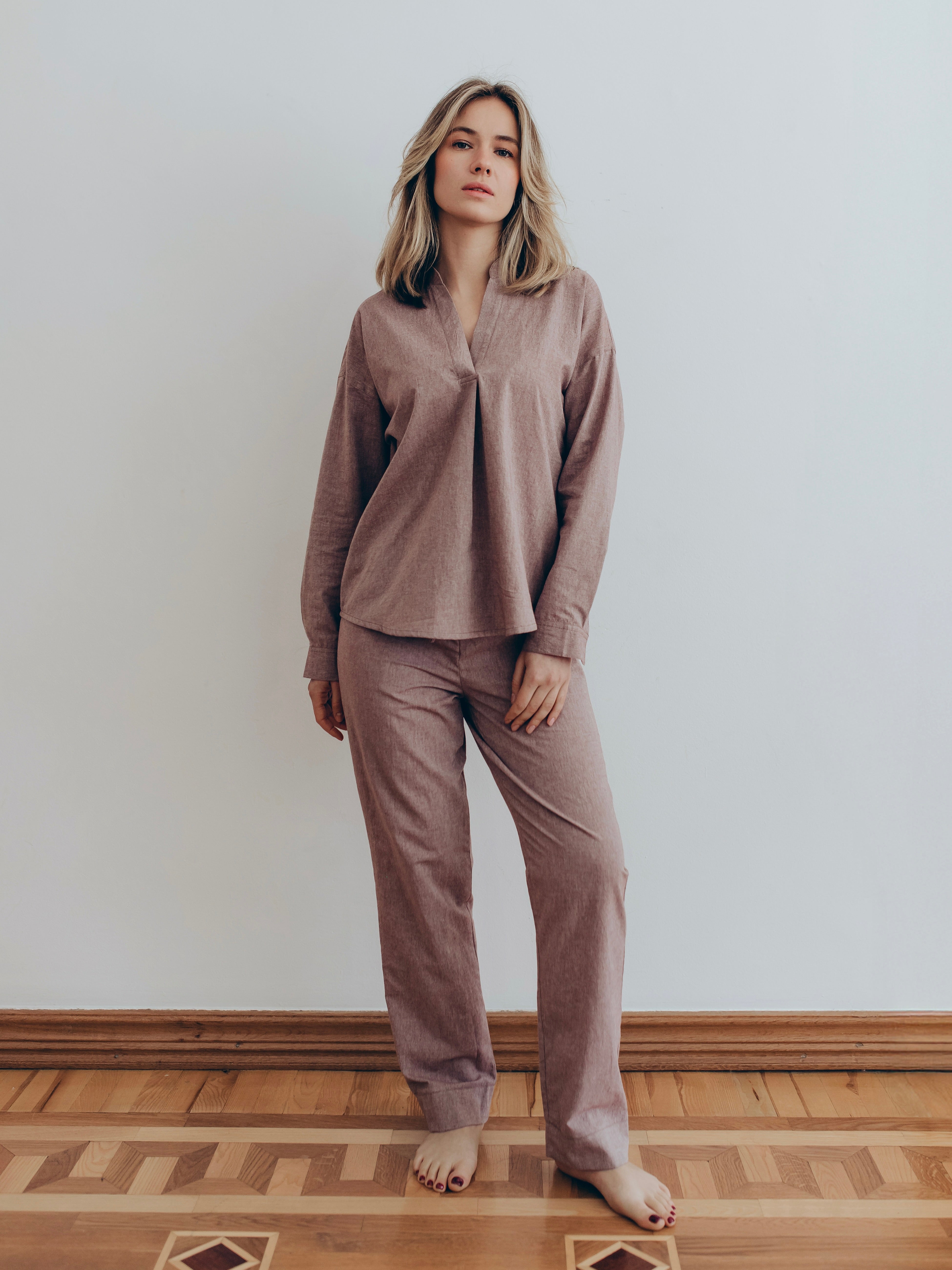 Сорочка жіноча з вареної бавовни Leglo Fossil