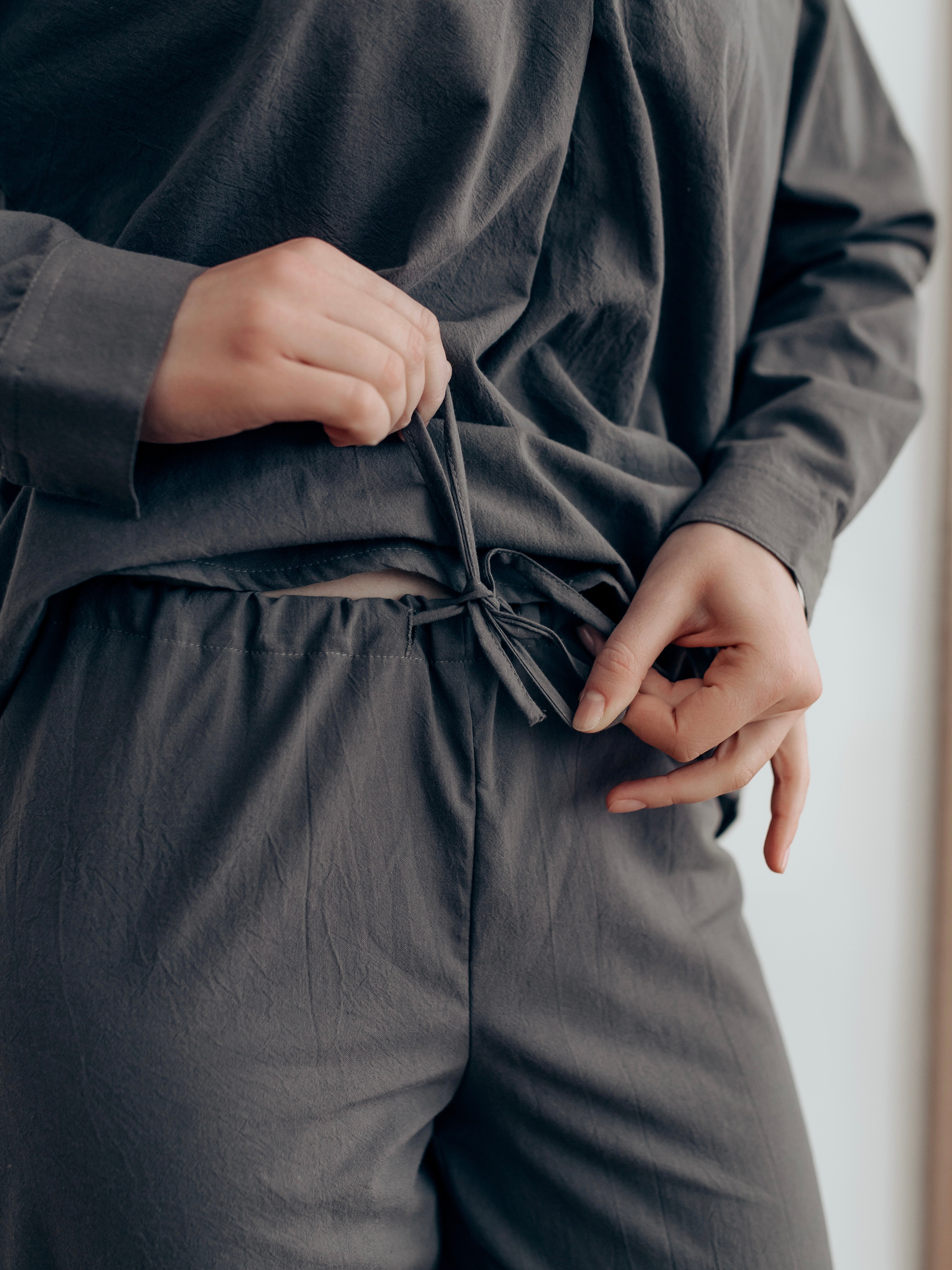 Штани жіночі з вареної бавовни Leglo Slate