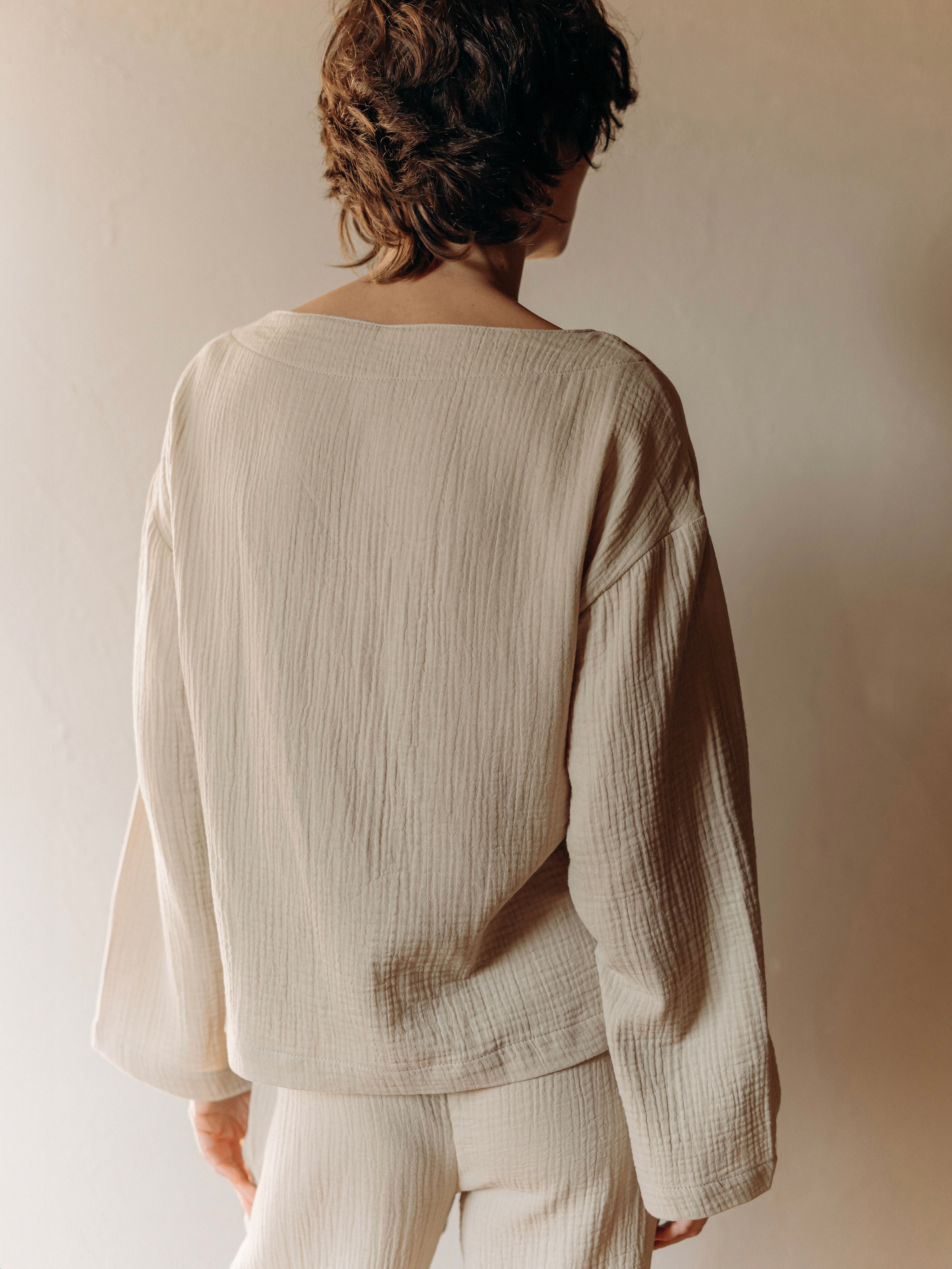 Сорочка жіноча з мусліну Leglo Greige