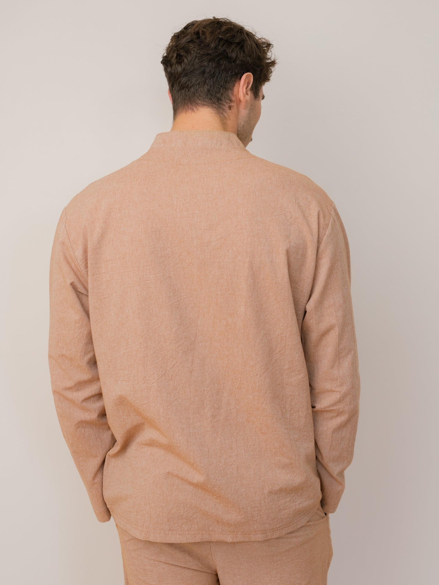 Сорочка чоловіча з вареної бавовни Leglo Carob