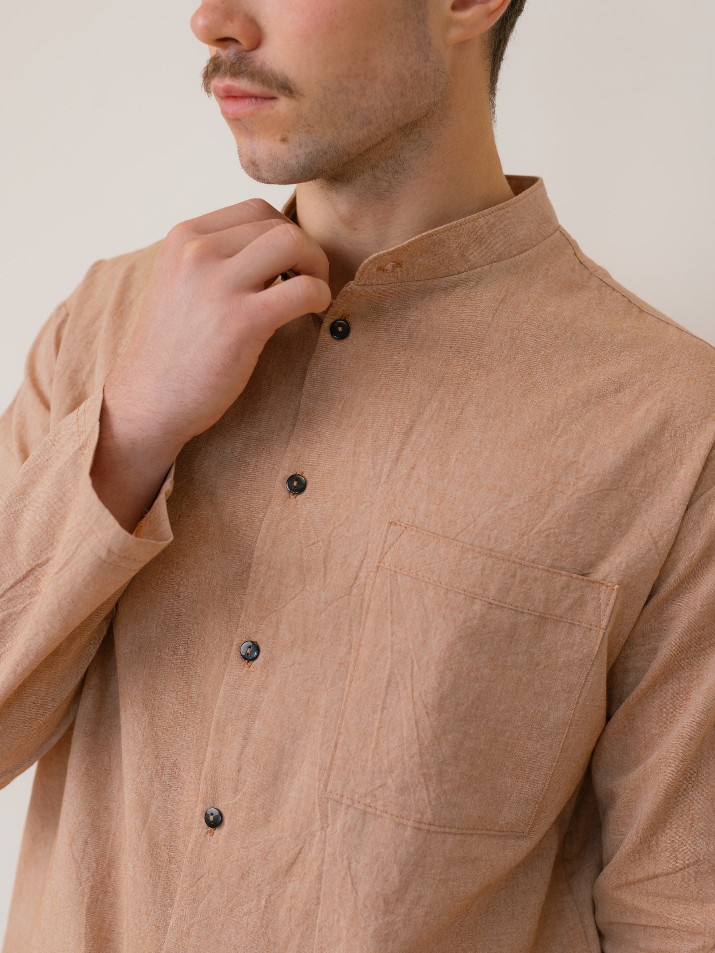 Сорочка чоловіча з вареної бавовни Leglo Carob