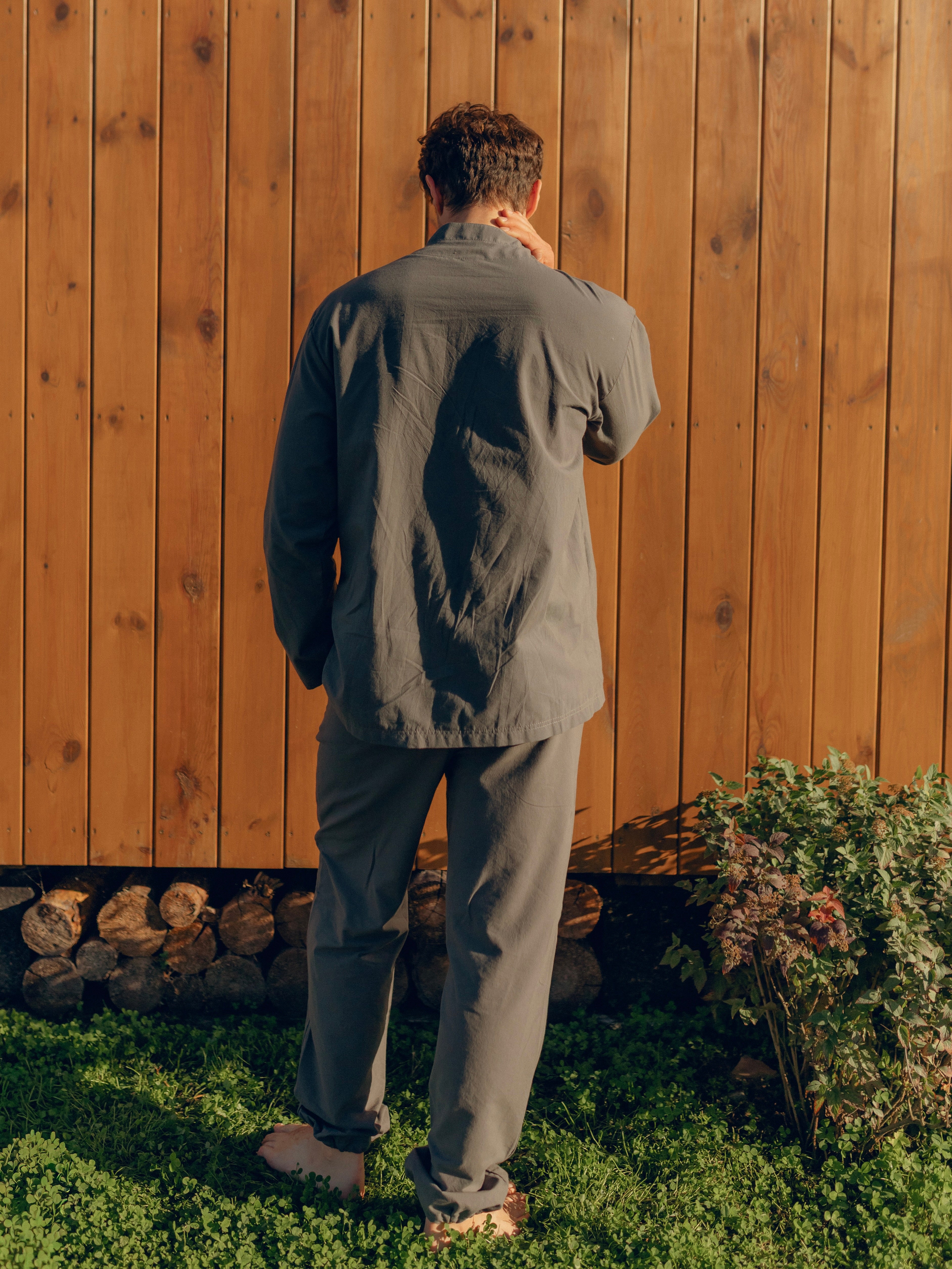 Піжама чоловіча з вареної бавовни Slate