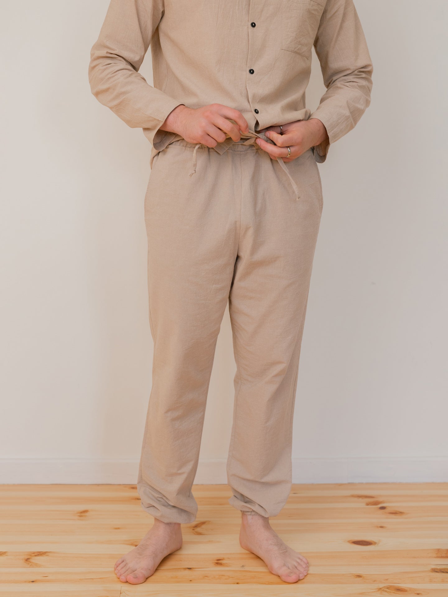 Штани чоловічі з вареної бавовни Leglo Almond