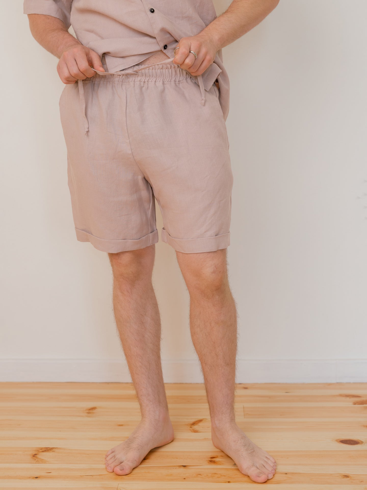 Чоловічі шорти з вареного льону Leglo Lace