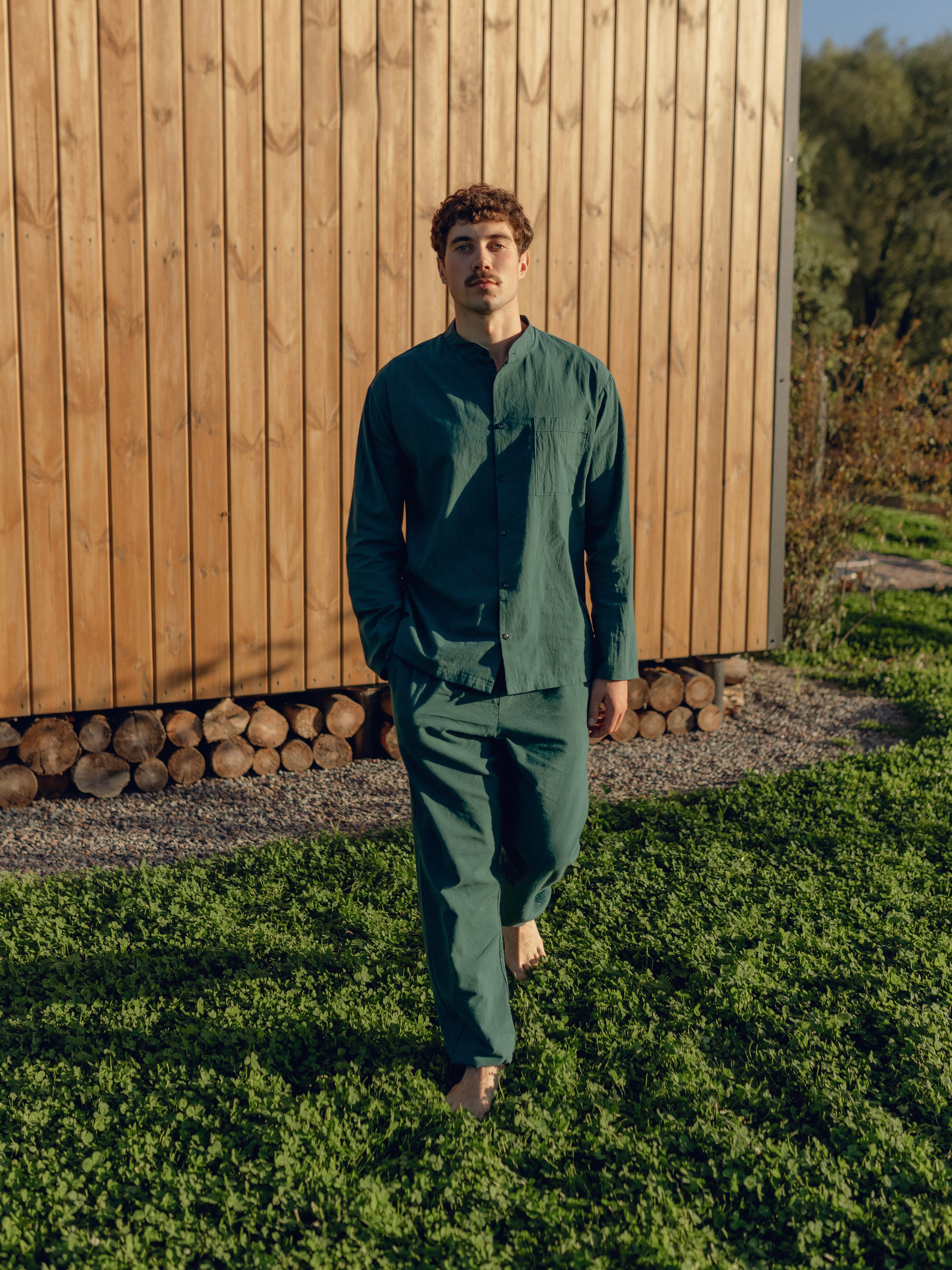 Піжама чоловіча з вареної бавовни Smaragd