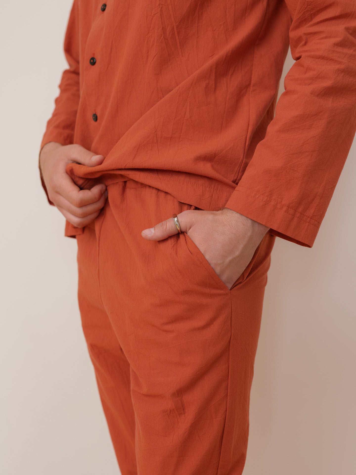 Піжама чоловіча з вареної бавовни Terra