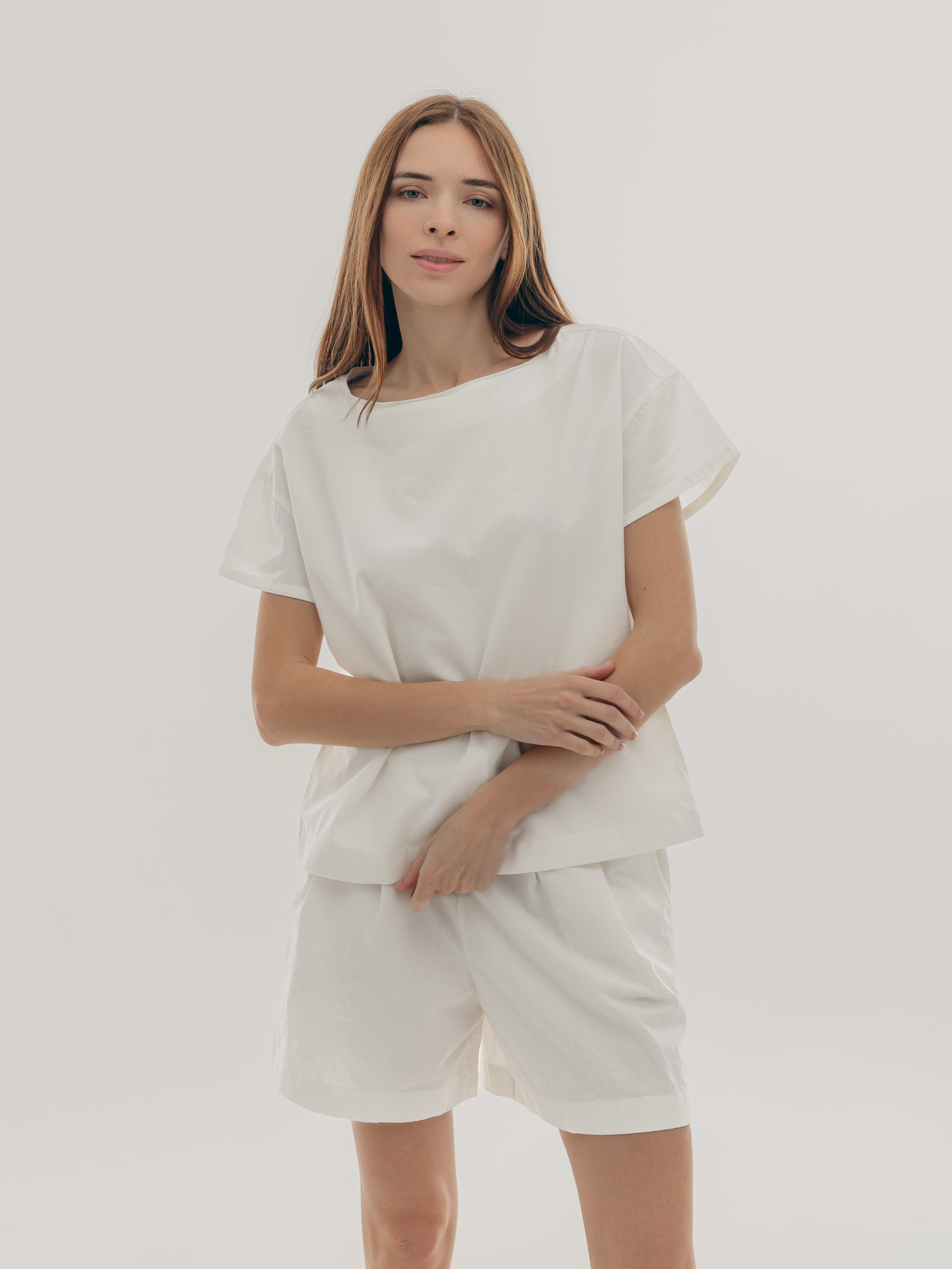 Футболка з вареної бавовни Leglo Creme