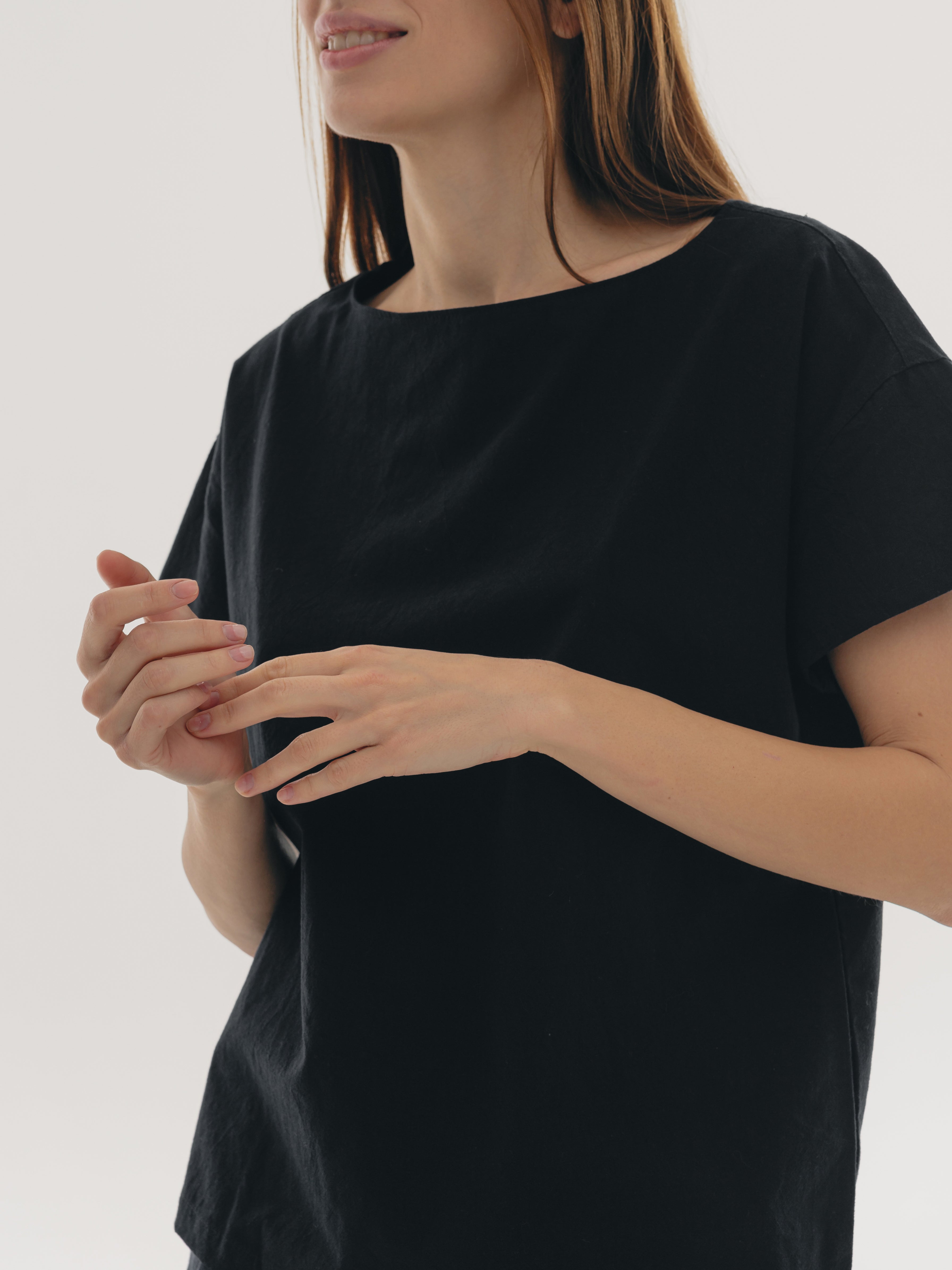 Футболка з вареної бавовни Leglo Black