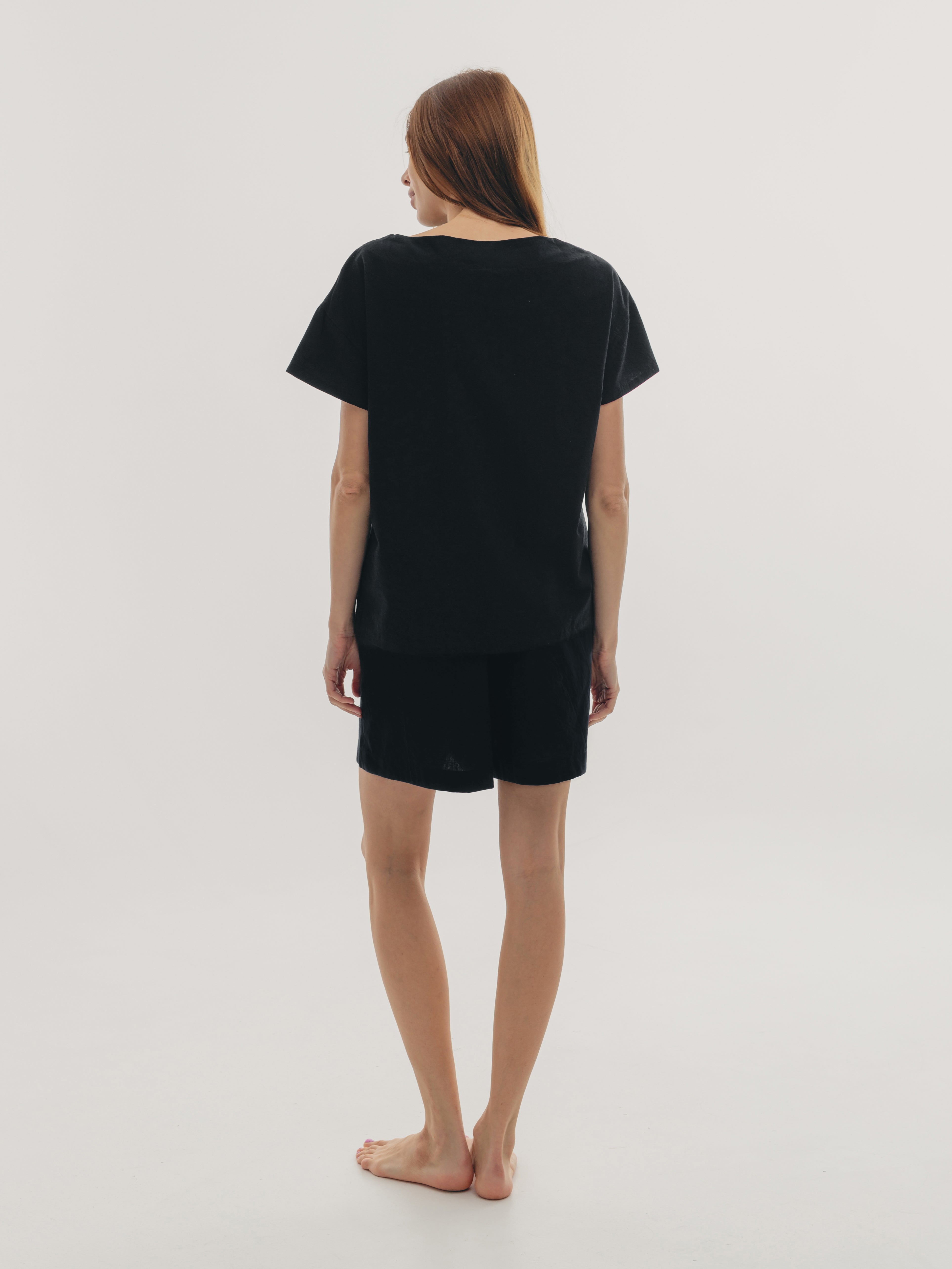 Футболка з вареної бавовни Leglo Black