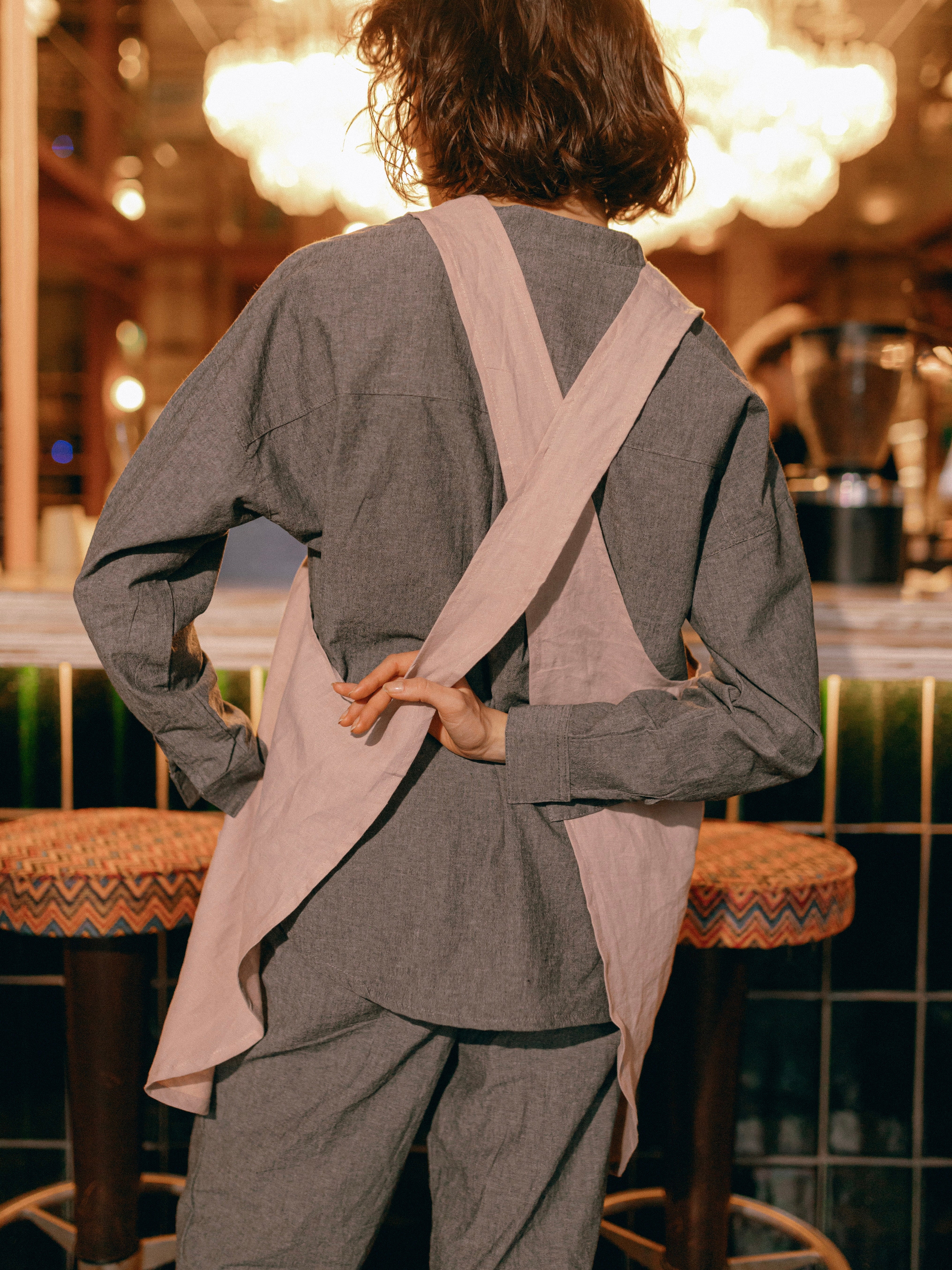 Фартух з вареного льону Leglo Lace