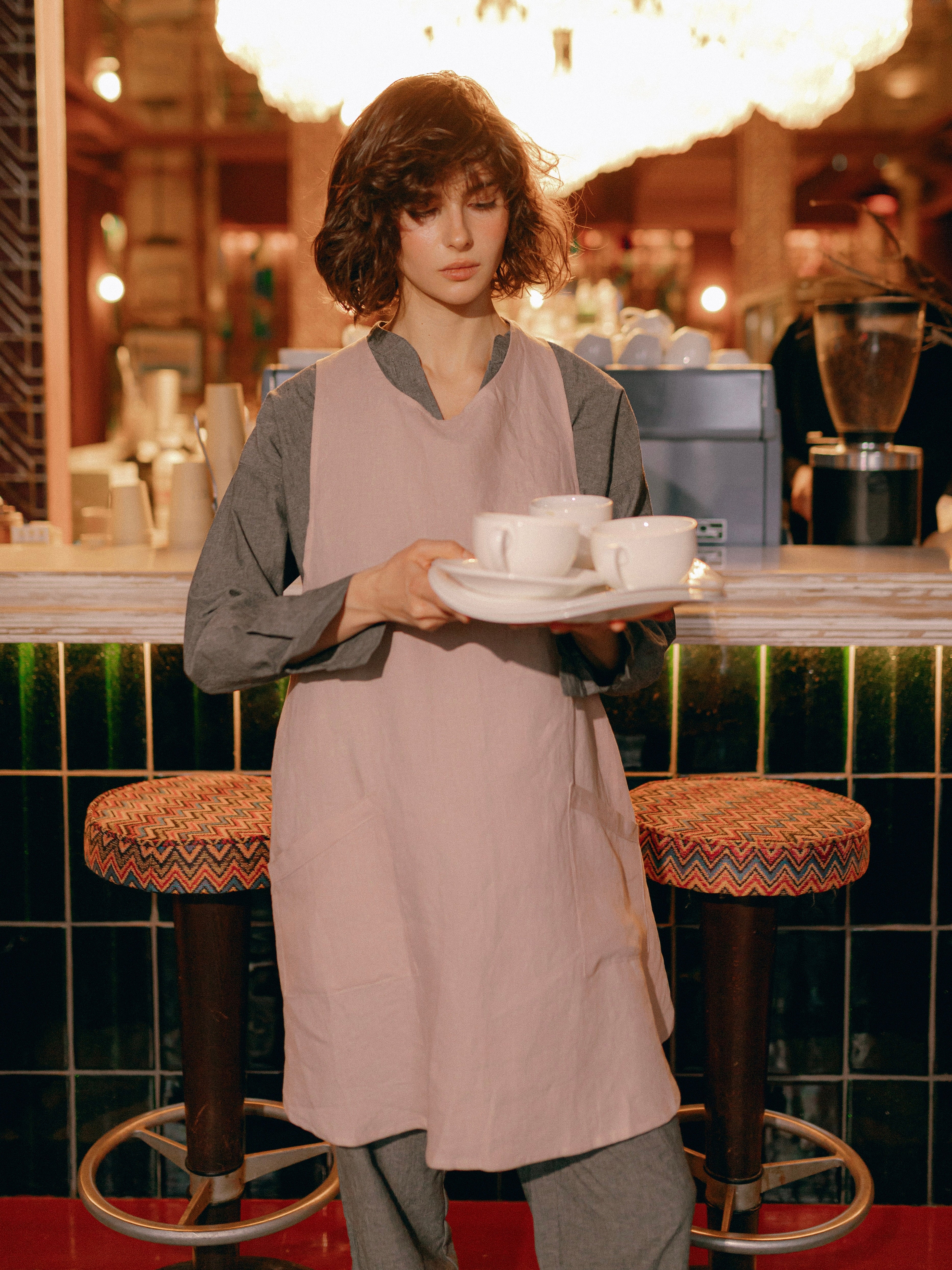 Фартух з вареного льону Leglo Lace