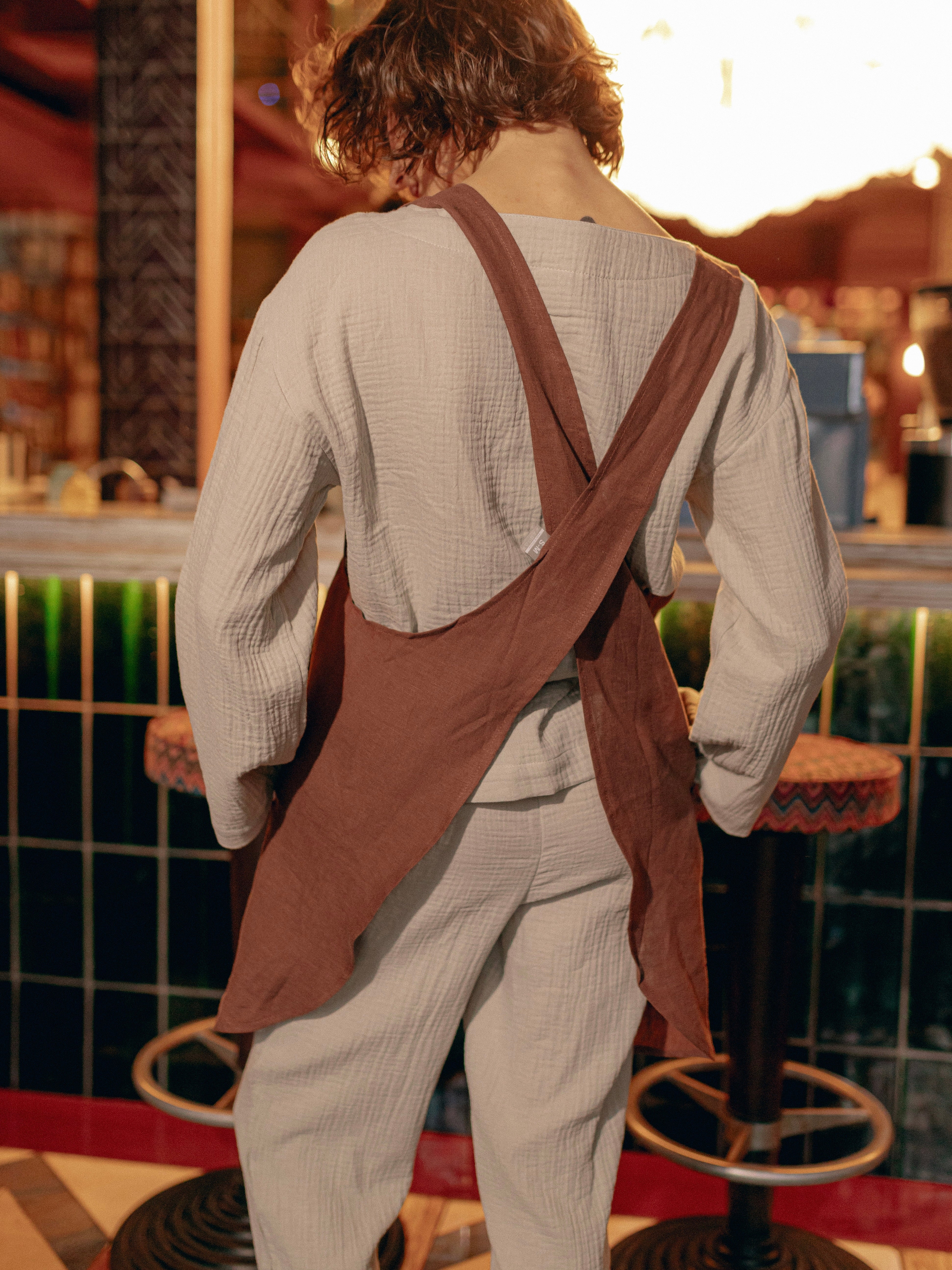 Фартух з вареного льону Leglo Wine