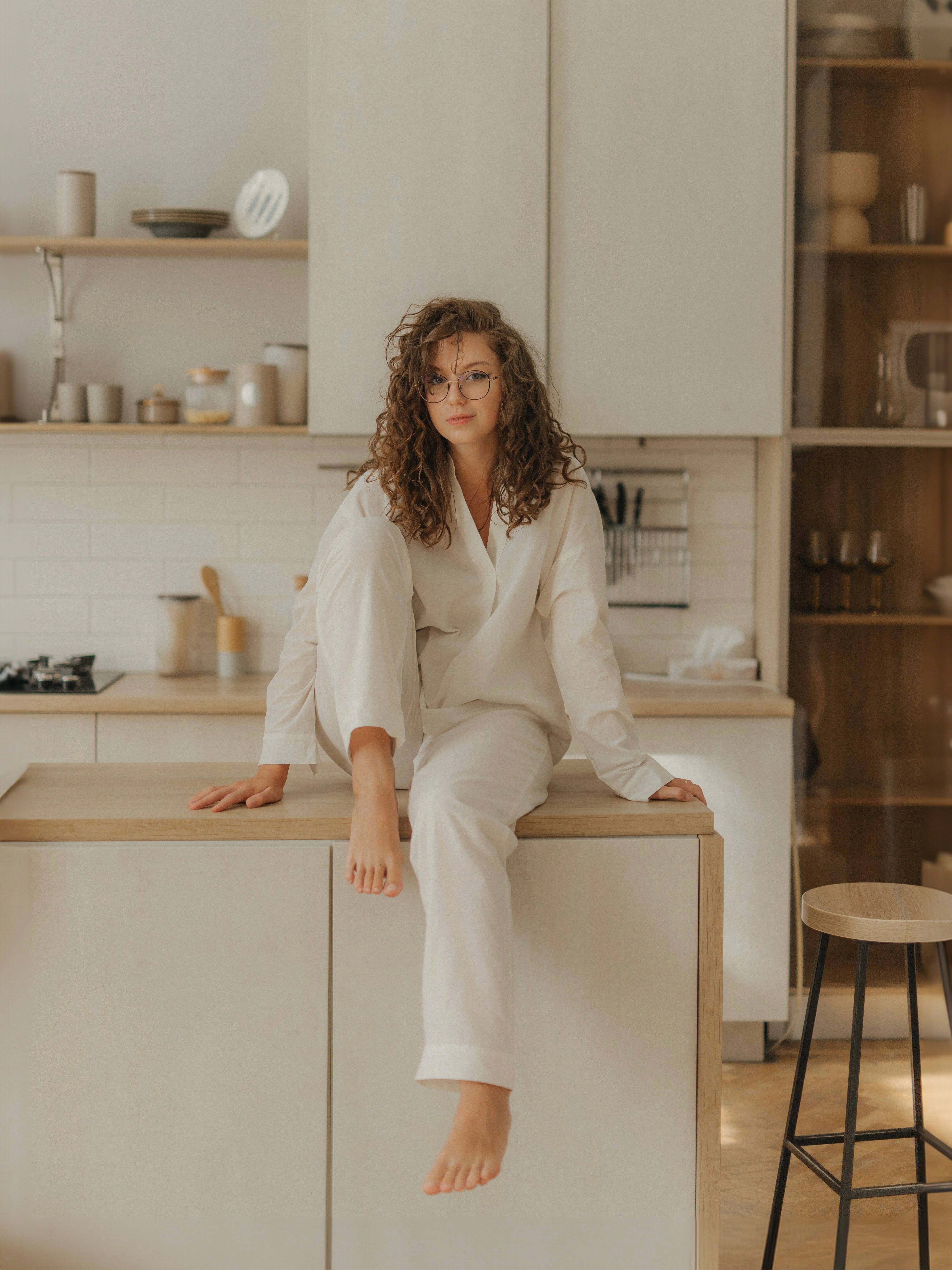 Піжама жіноча з вареної бавовни Creme