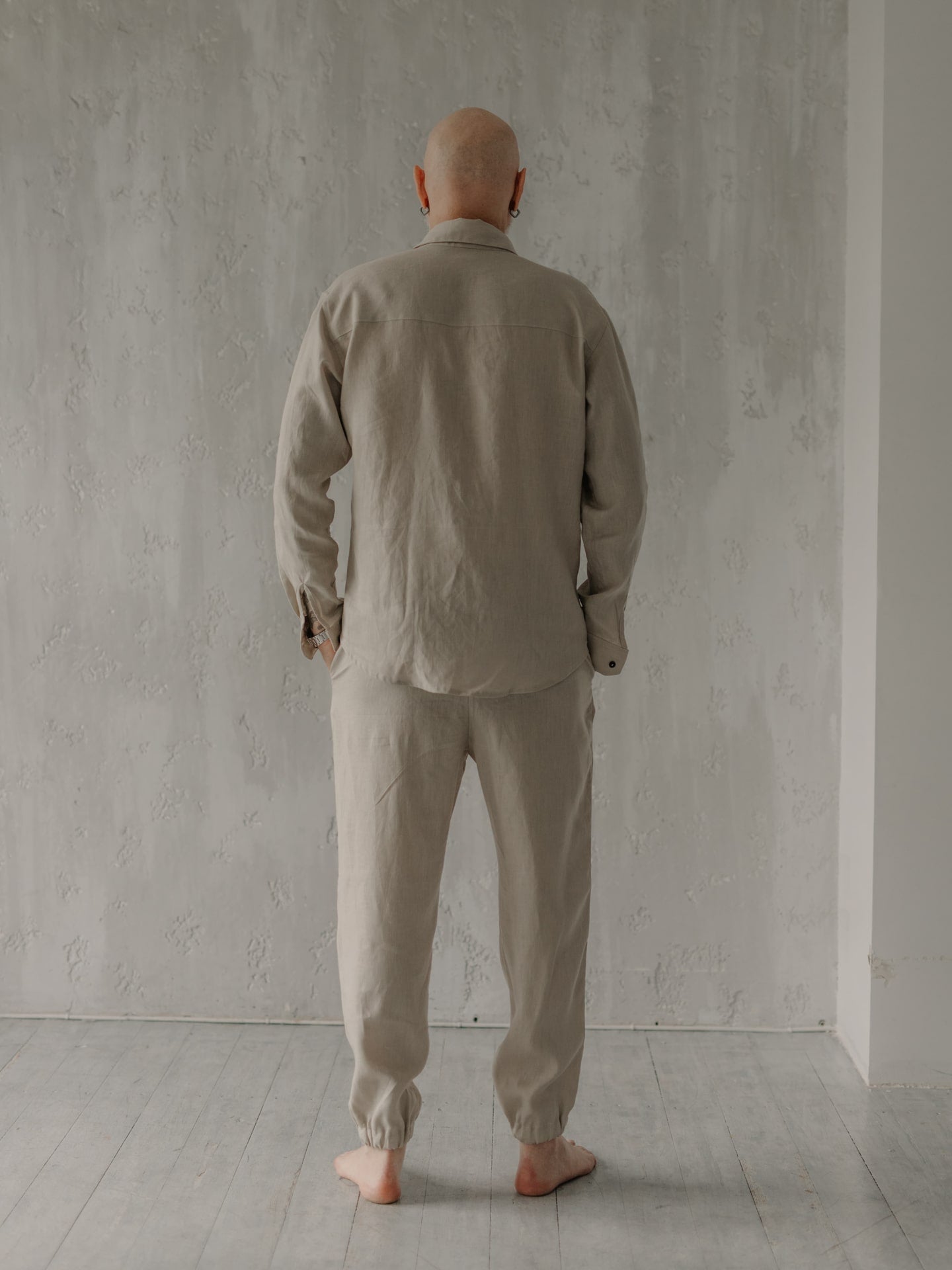 Штани чоловічі з льону Leglo Ivory