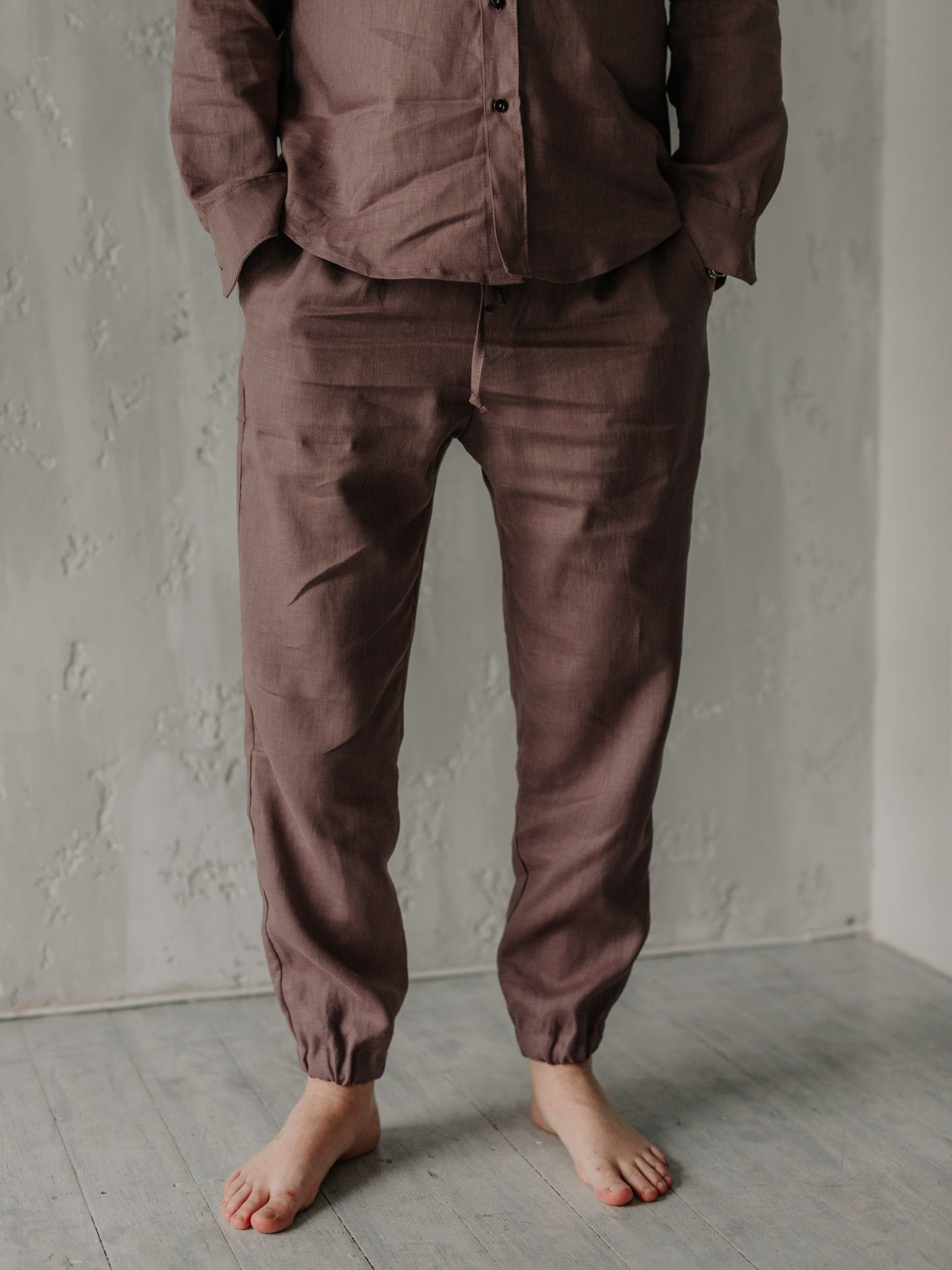 Штани чоловічі з льону Leglo Brownie