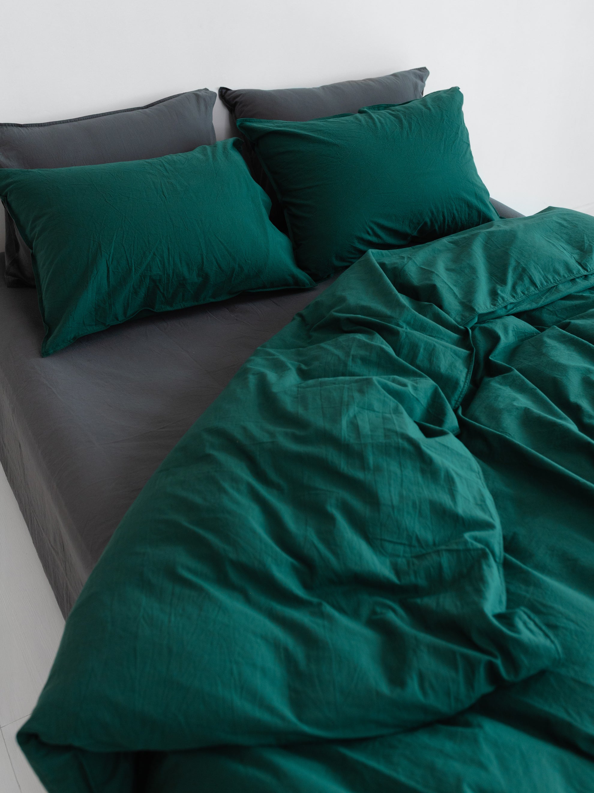 Комплект білизни з вареної бавовни Leglo Mix Smaragd-Slate