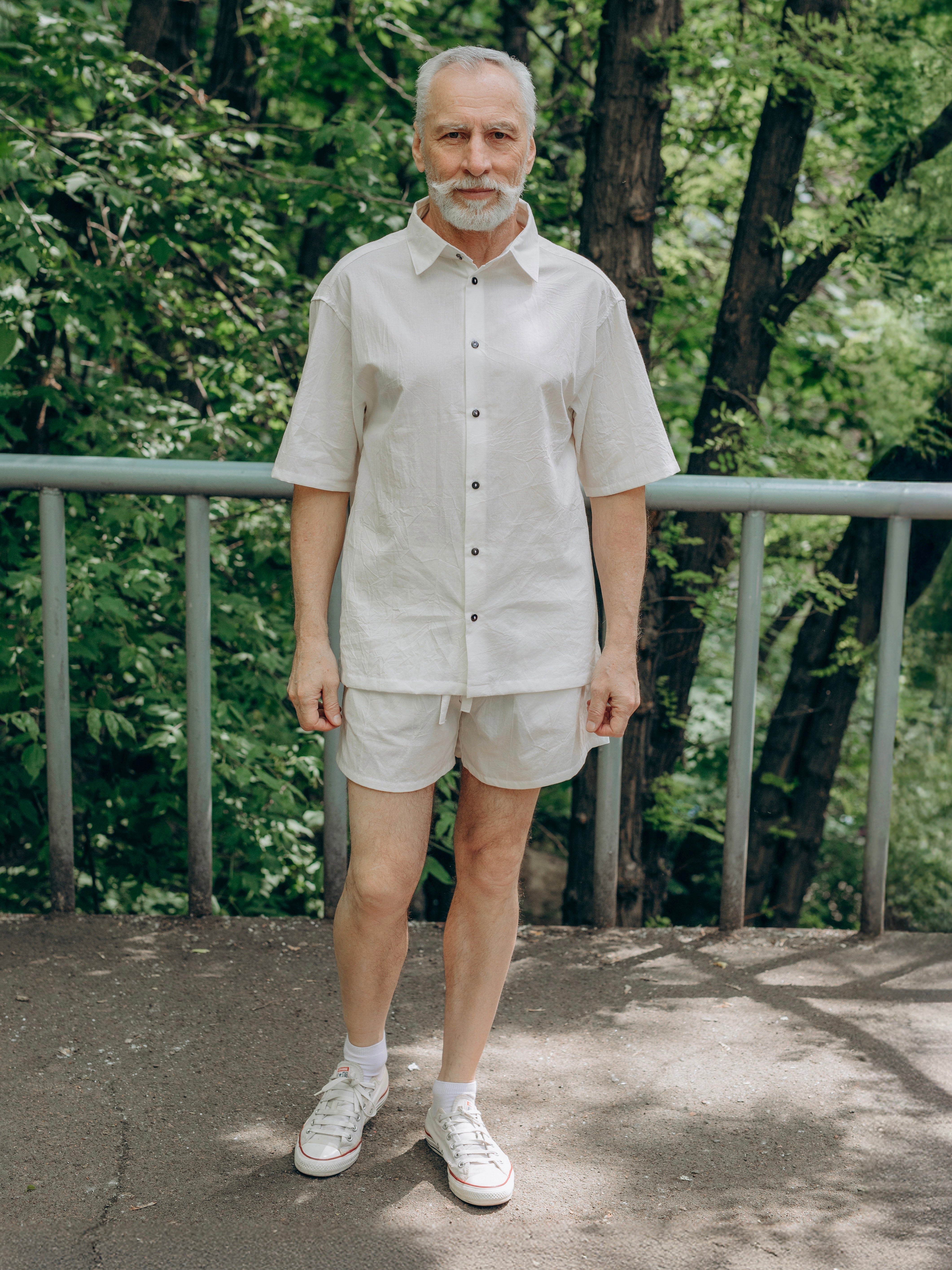 Теніска чоловіча з вареної бавовни Leglo Creme