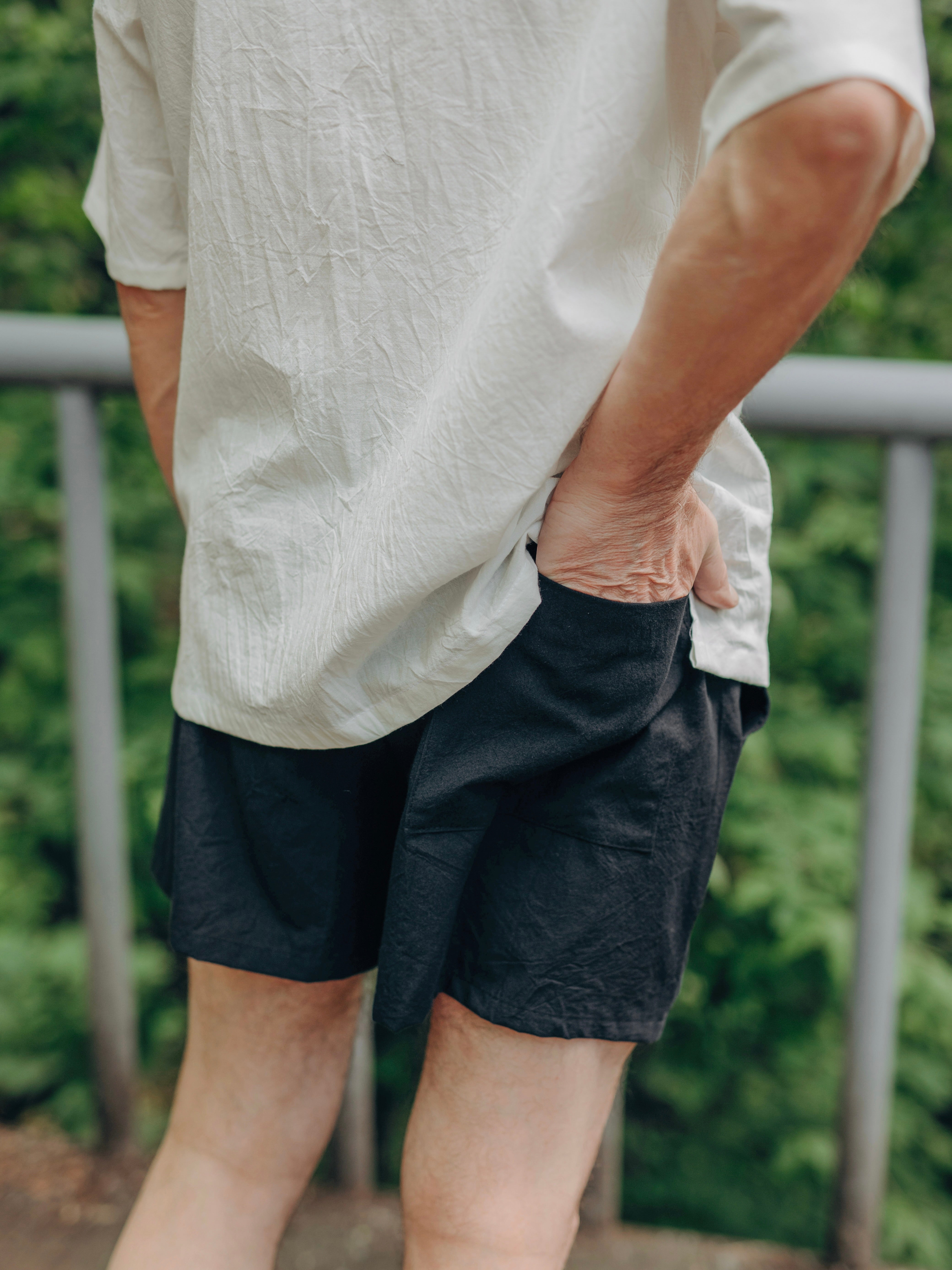 Чоловічий літній костюм з вареної бавовни Leglo Mix Creme - Black