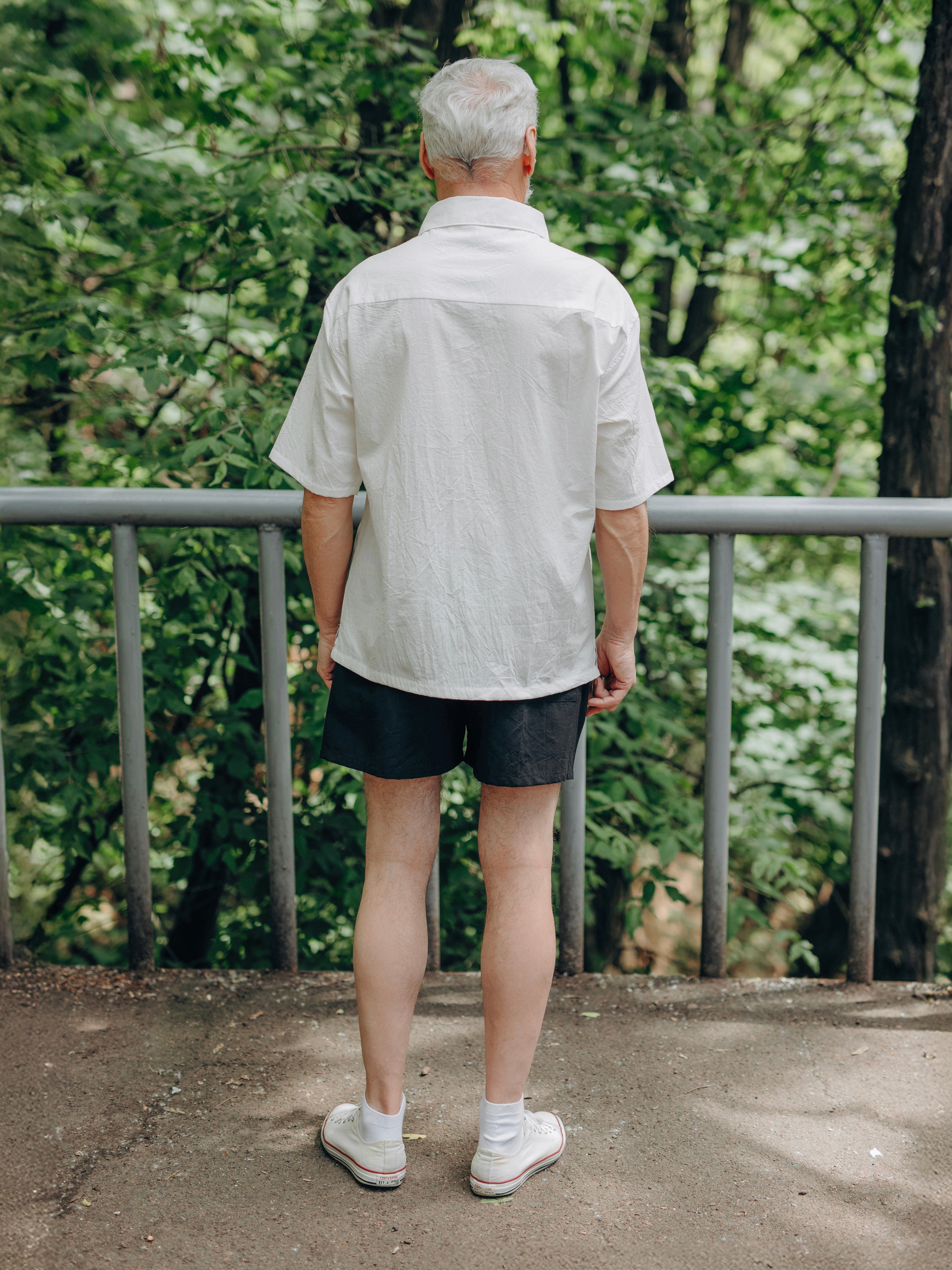 Чоловічий літній костюм з вареної бавовни Leglo Mix Creme - Black