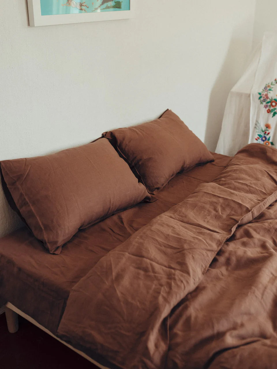 Наволочка з вареного льону Leglo Wine