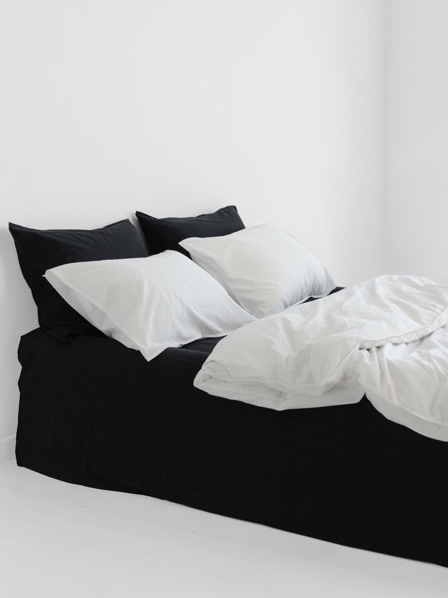 Комплект білизни з вареної бавовни Leglo Mix Creme-Black