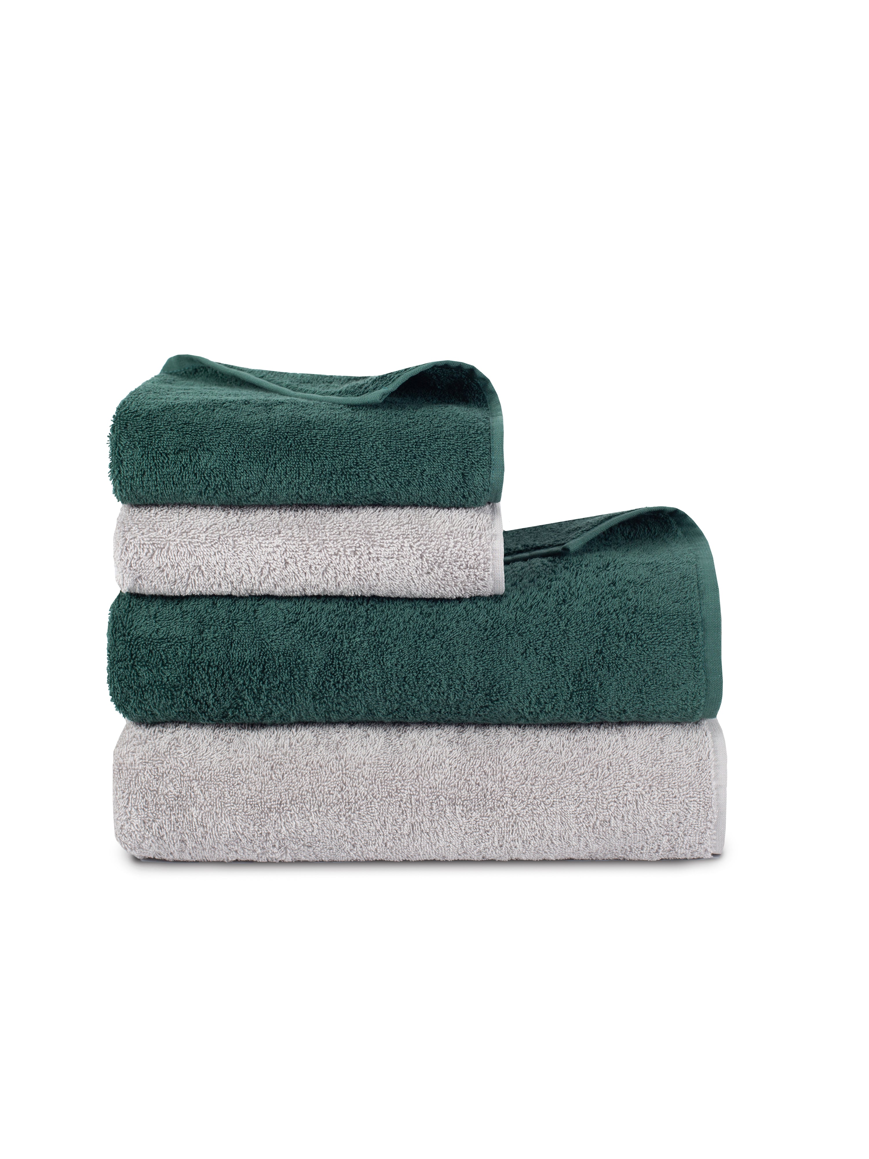Комплект рушників Leglo Grey+Smaragd (4 шт.)