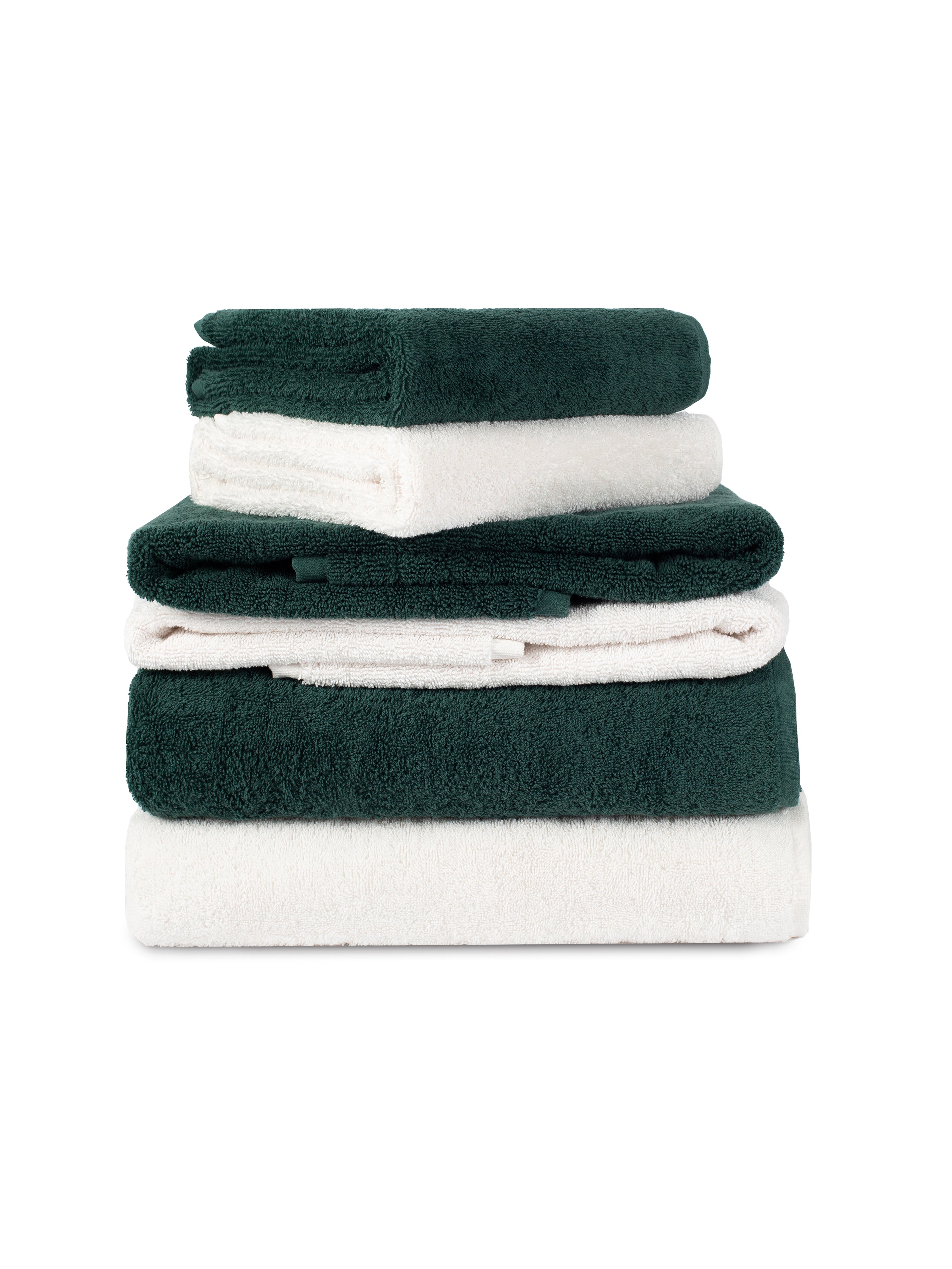 Комплект рушників Leglo Creme+Smaragd (6шт)