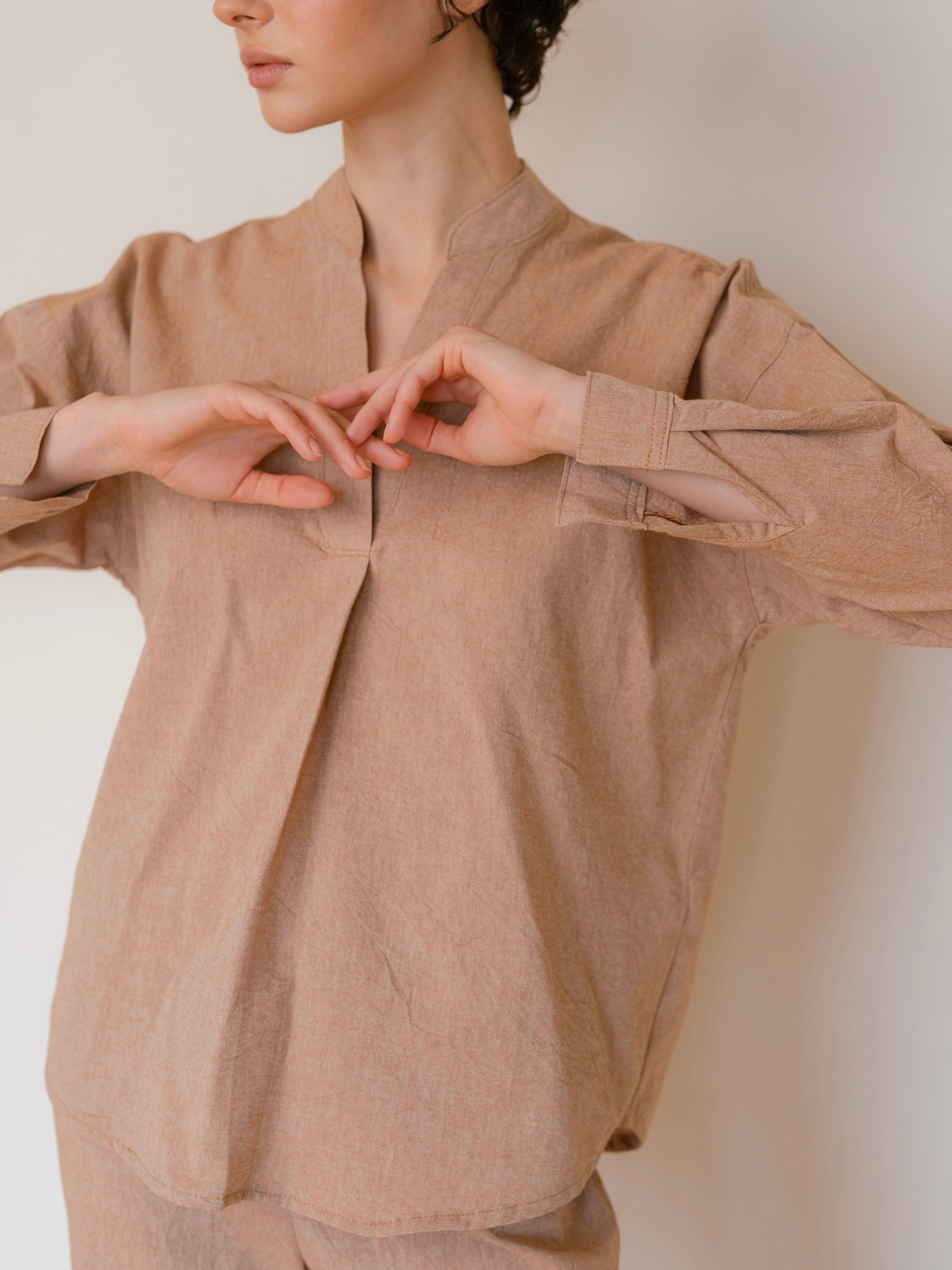 Піжама жіноча з вареної бавовни Leglo Carob