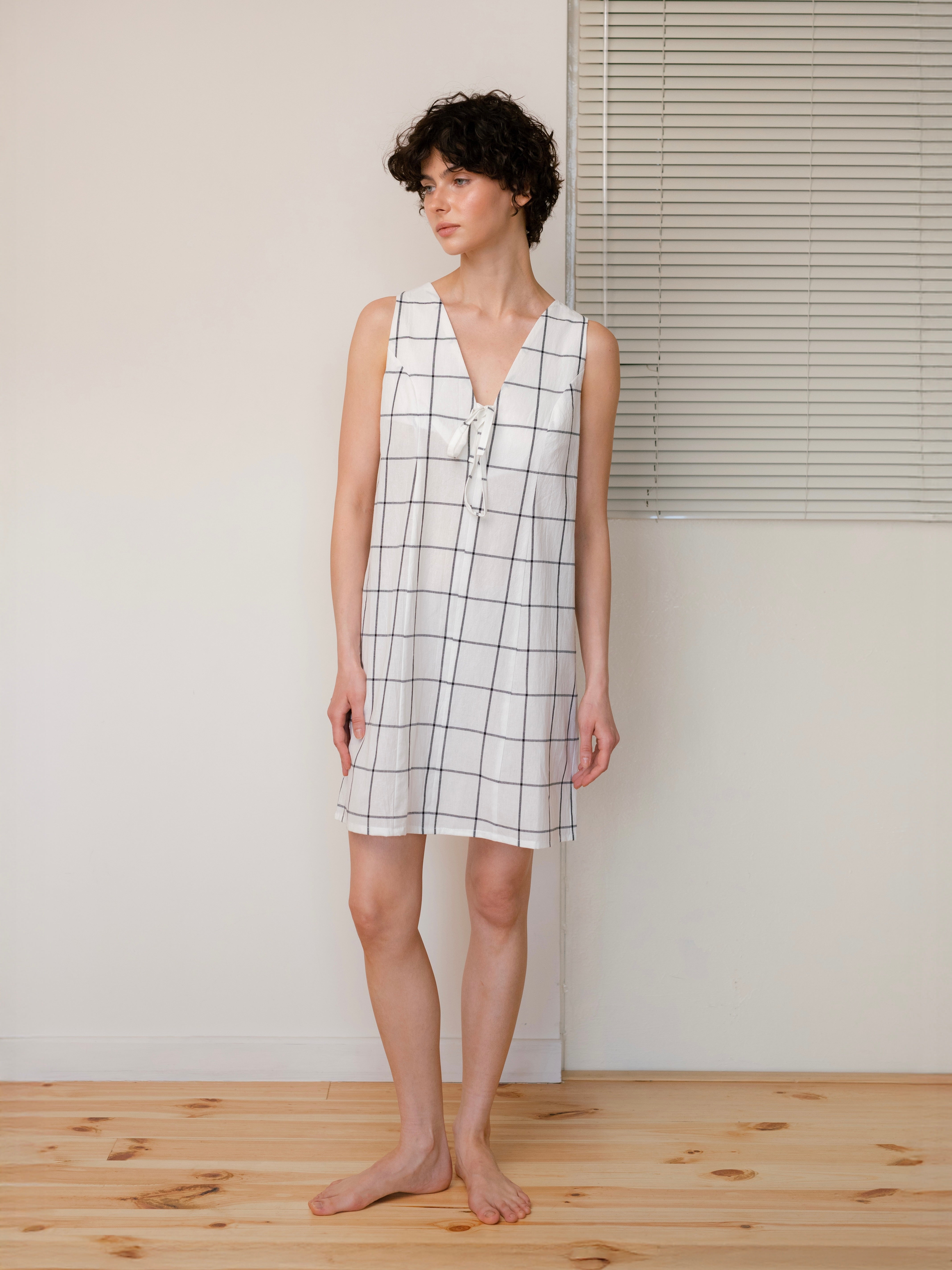 Сукня з вареної бавовни Leglo Grid