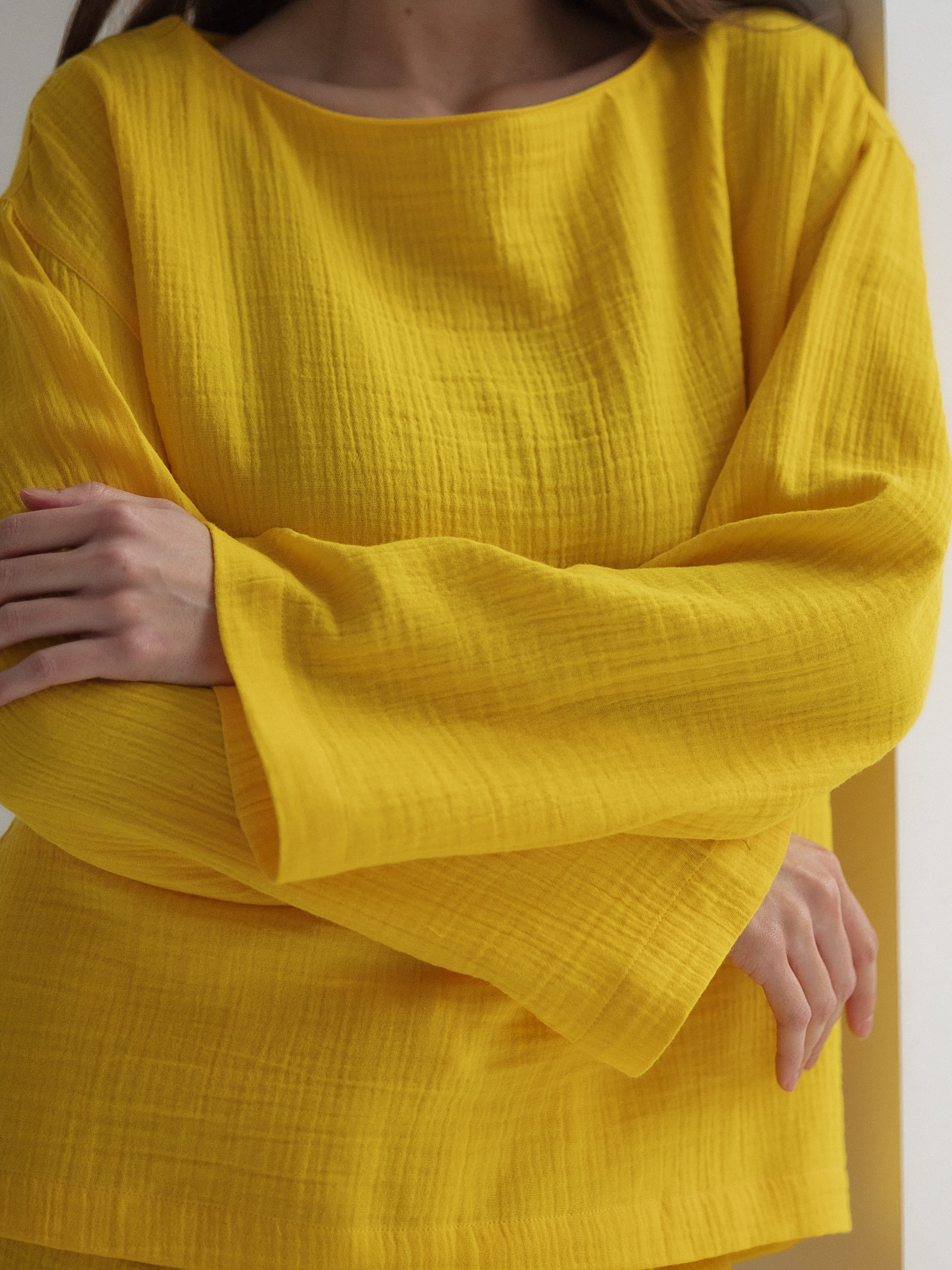 Піжама жіноча з мусліну Leglo Yellow