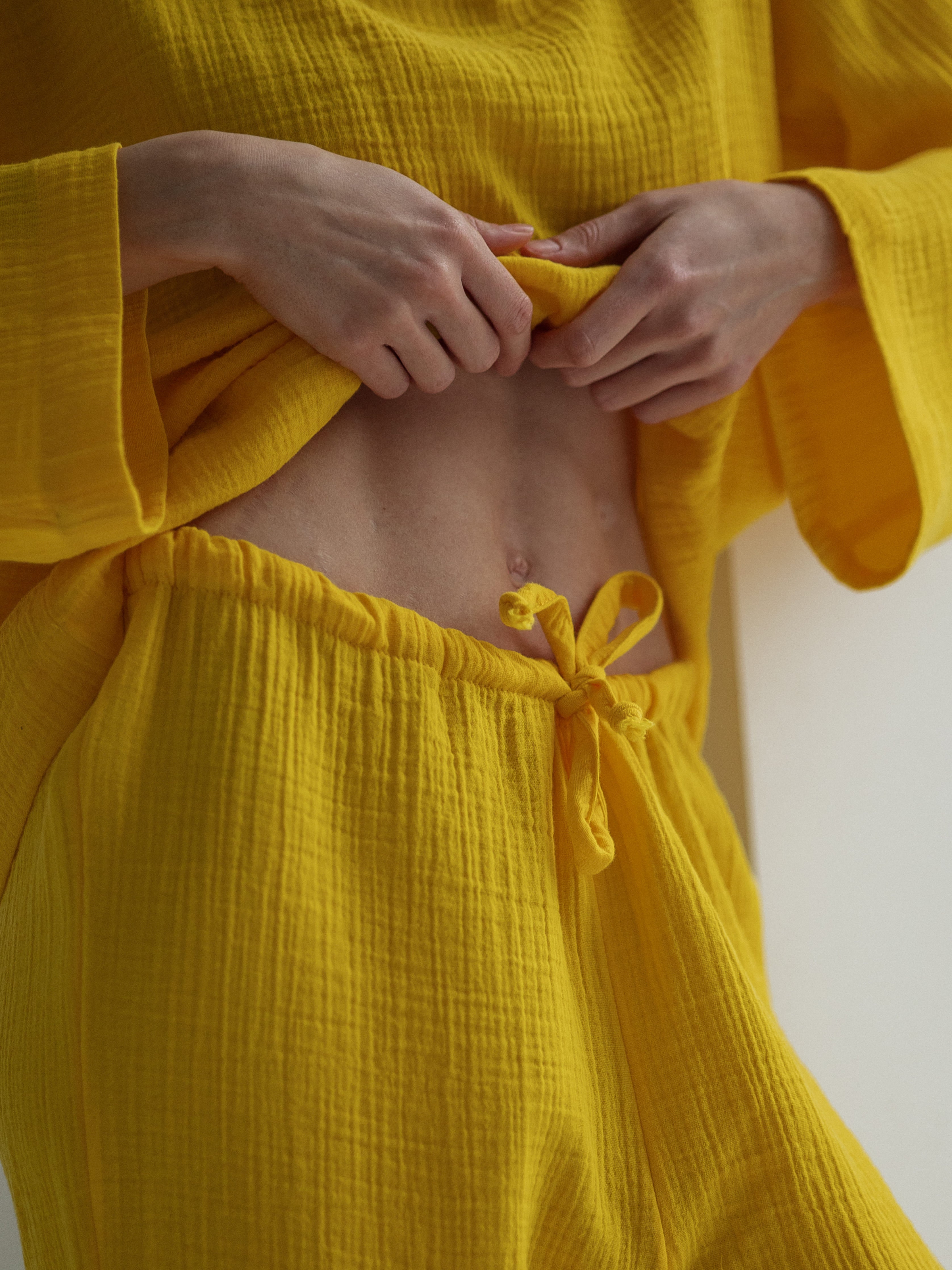 Піжама жіноча з мусліну Leglo Yellow