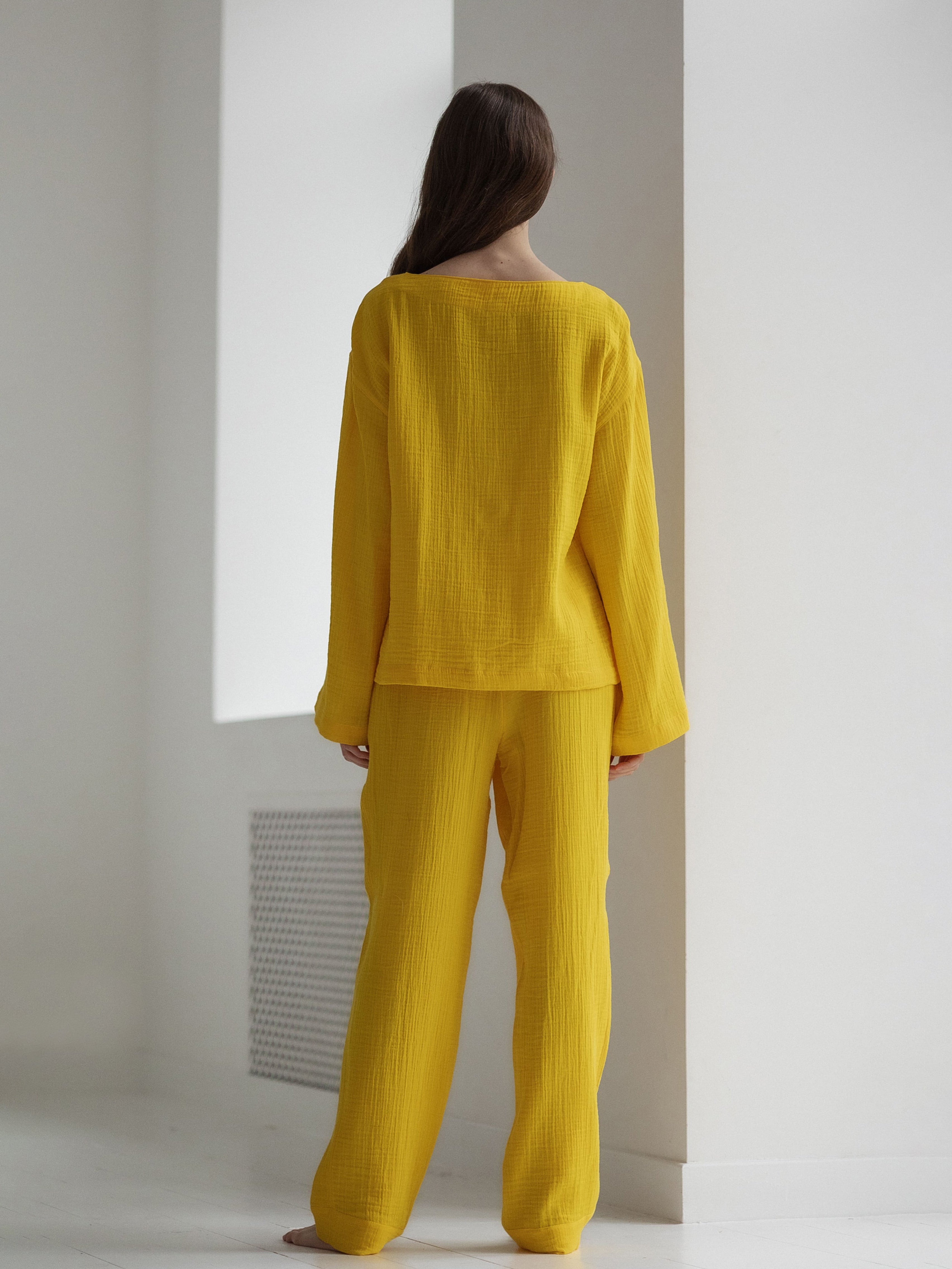 Піжама жіноча з мусліну Leglo Yellow